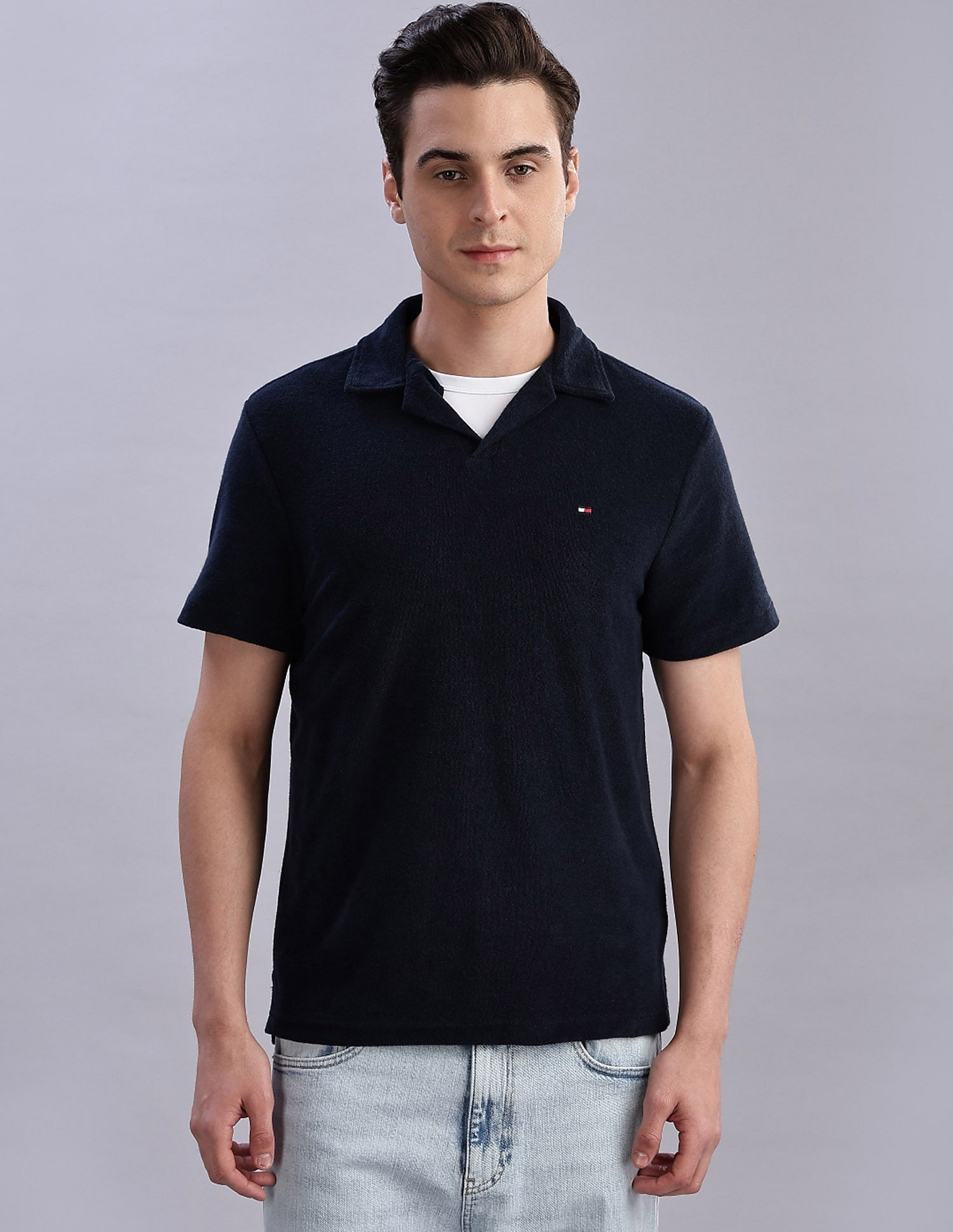 Tommy Hilfiger Solid Regular-Fit Cotton T-Shirt