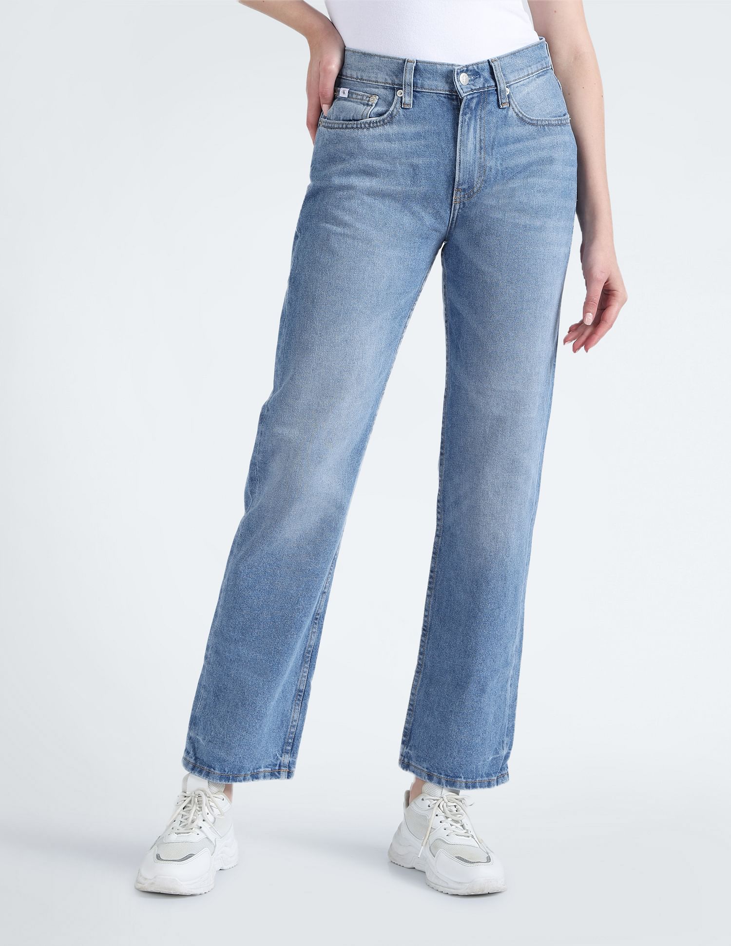 Calvin Klein Low Rise Straight Fit Jeans