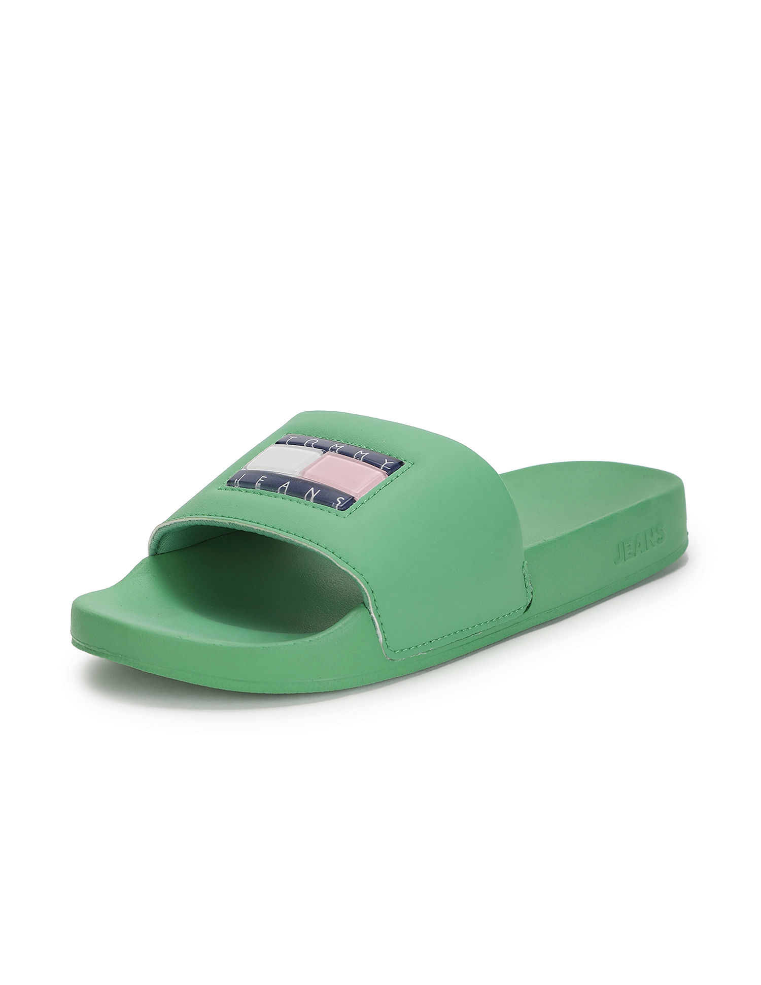 Buy Tommy Hilfiger Women Flag Print Pool Slides NNNOW