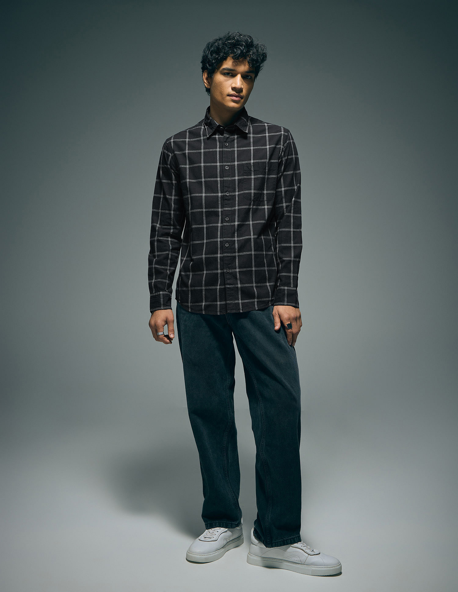 Flying Machine Slim Fit Essentials Shirt