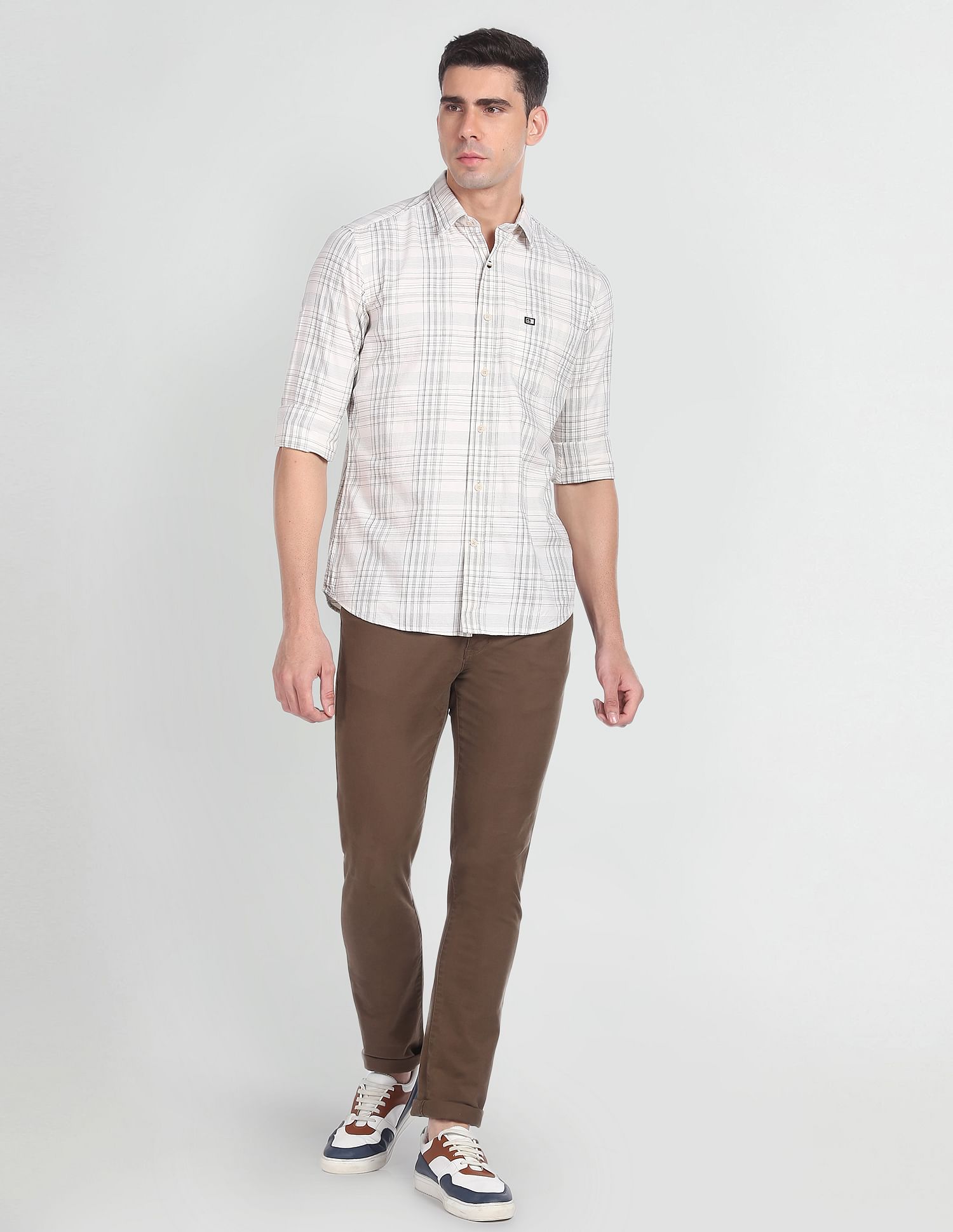 Arrow Sports Pure Cotton Manhattan Slim Fit Shirt
