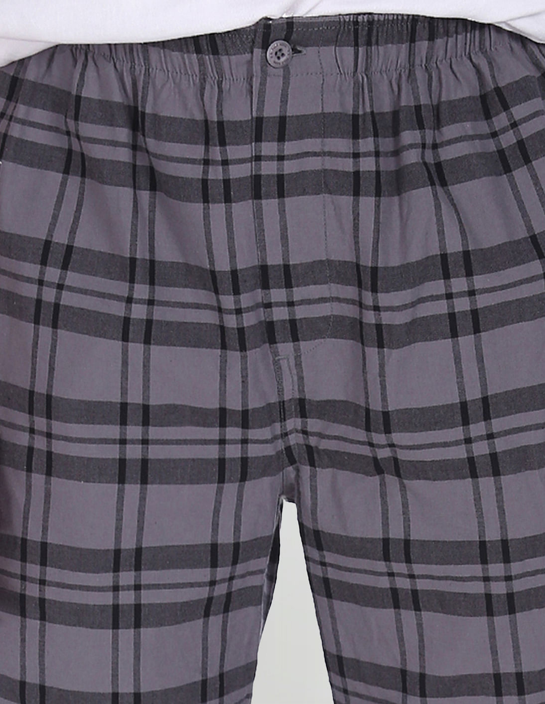 USPA Innerwear Pure Cotton Checked I692 Bermudas - Pack Of 1