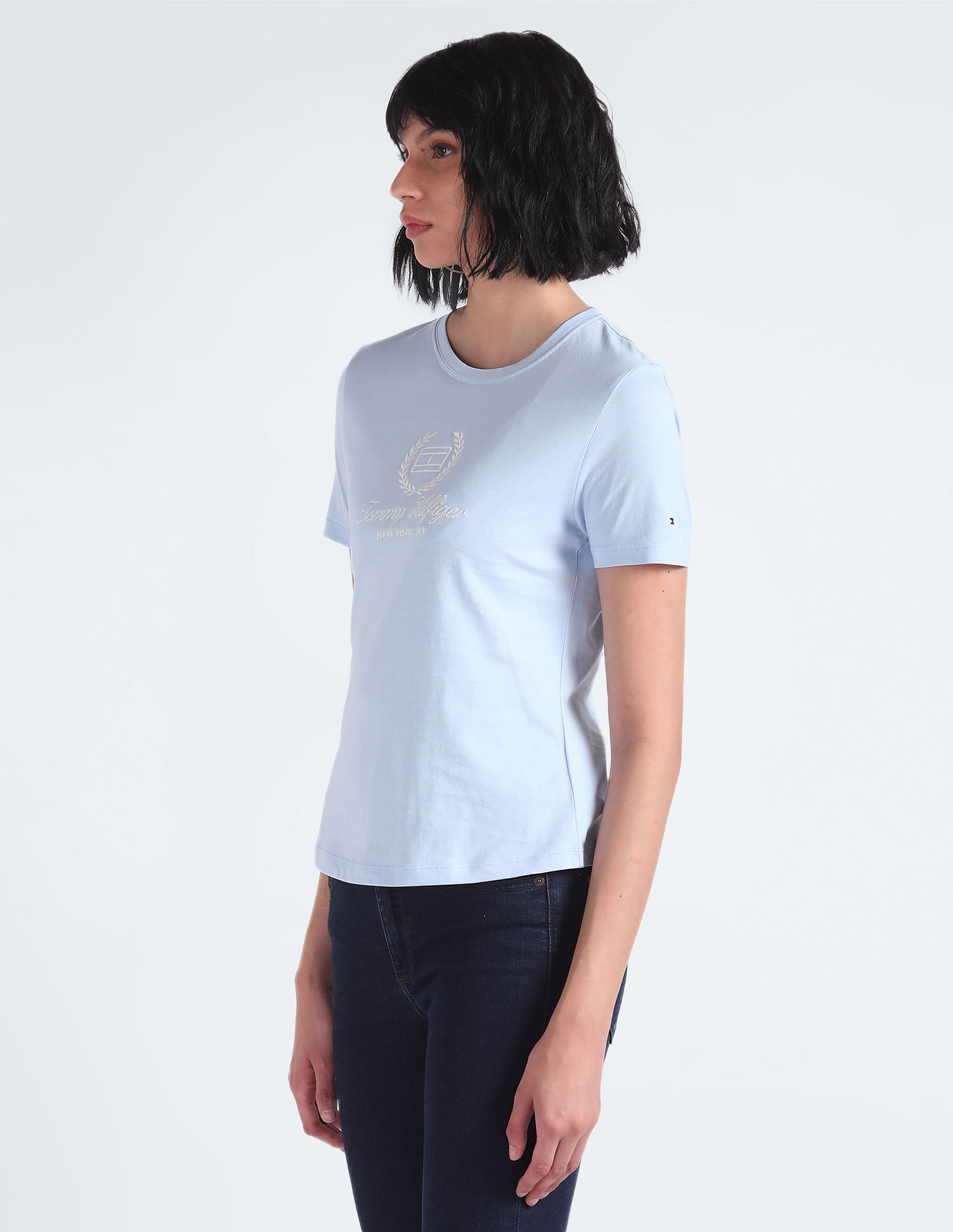 Tommy Hilfiger Embroidered Logo Slim Fit T-Shirt