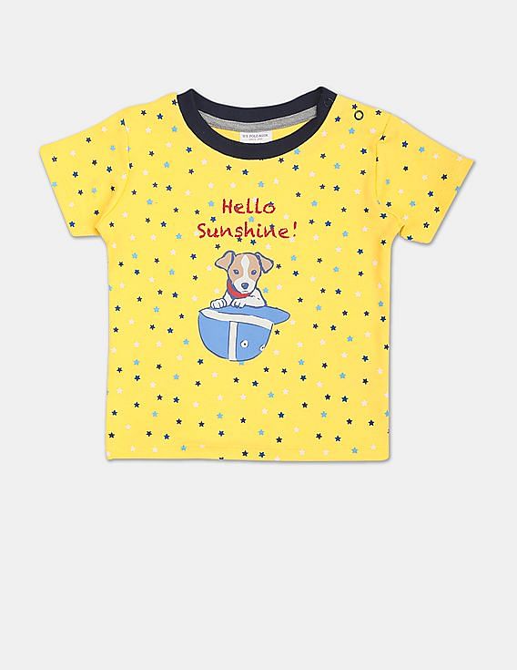 U.S. Polo Assn. Kids Baby Assorted Printed T-Shirt And Pants Set
