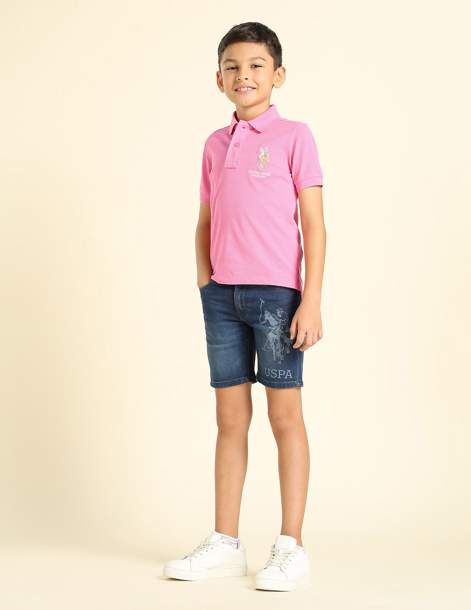 U.S. Polo Assn. Kids Boys Pure Cotton Regular Fit Polo Shirt