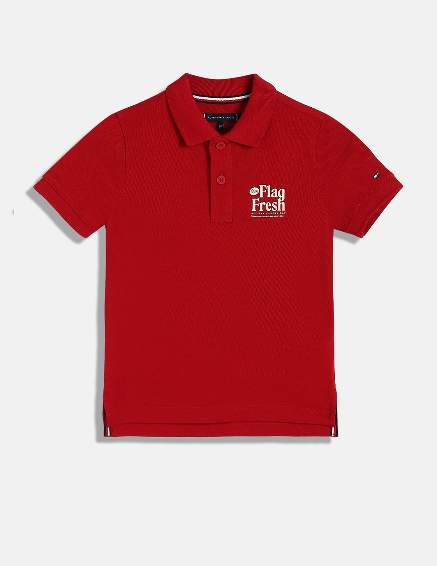 Tommy Hilfiger Kids Boys Graphic Relaxed-Fit Cotton Polo T-Shirt