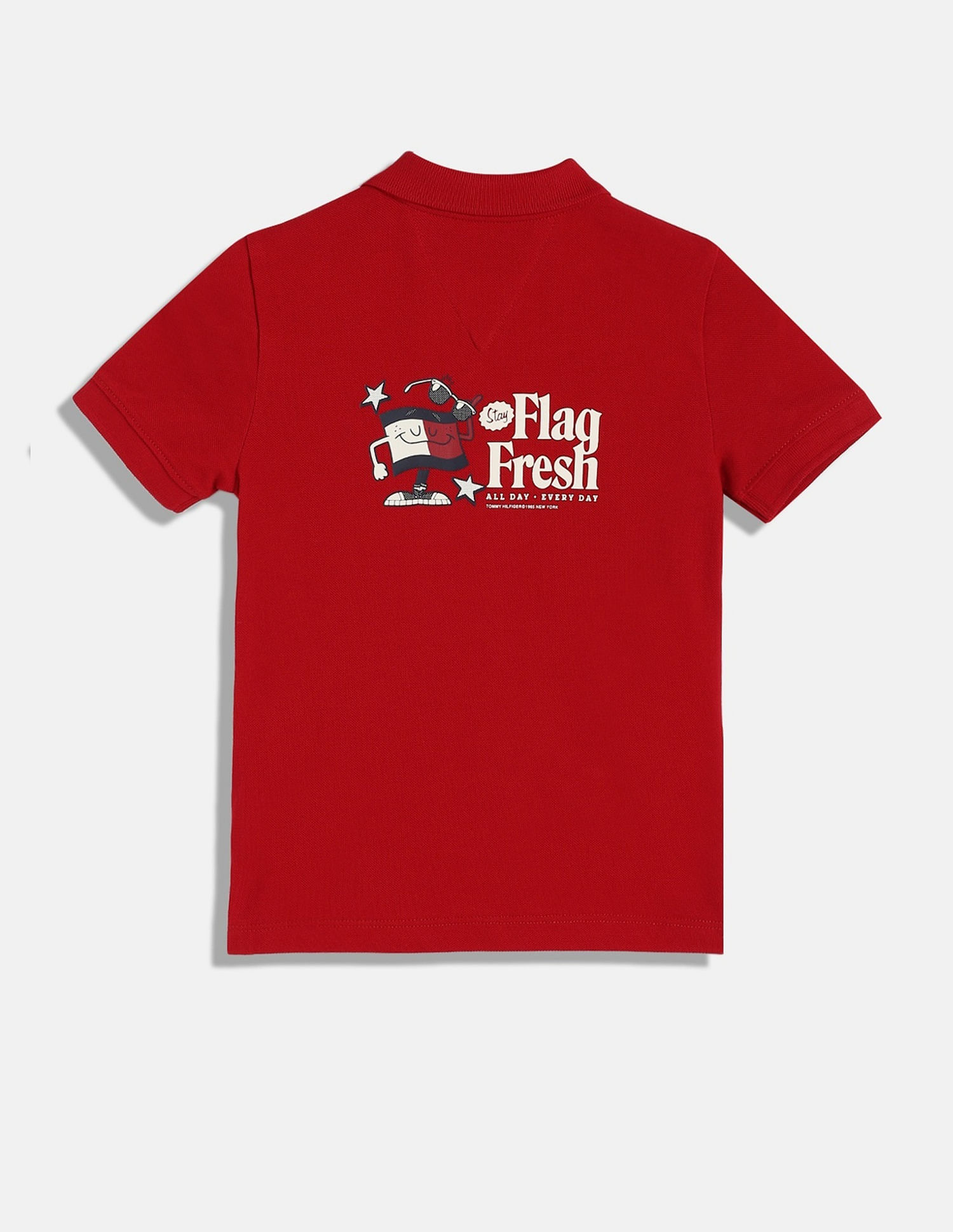 Tommy Hilfiger Kids Boys Graphic Relaxed-Fit Cotton Polo T-Shirt
