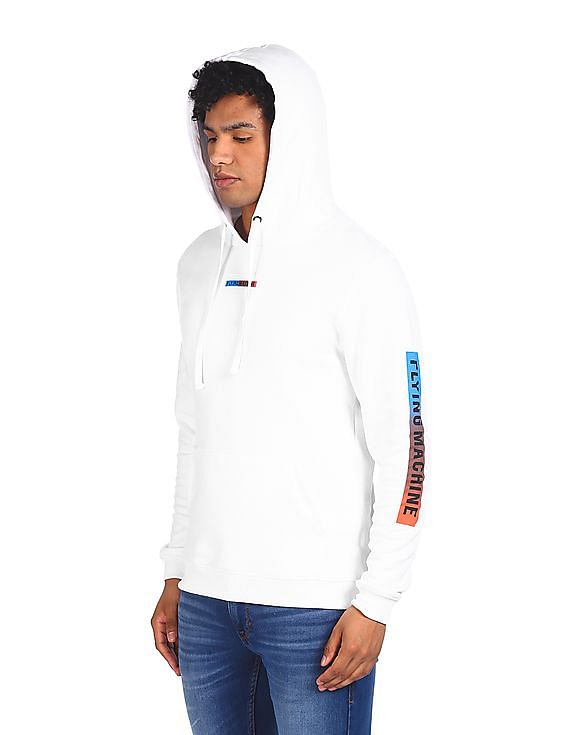 White branded store sweatshirt