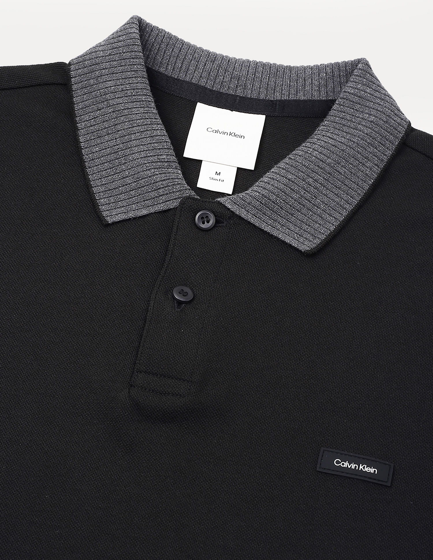 Calvin Klein Jeans Mens Slim Solid Polo Shirt