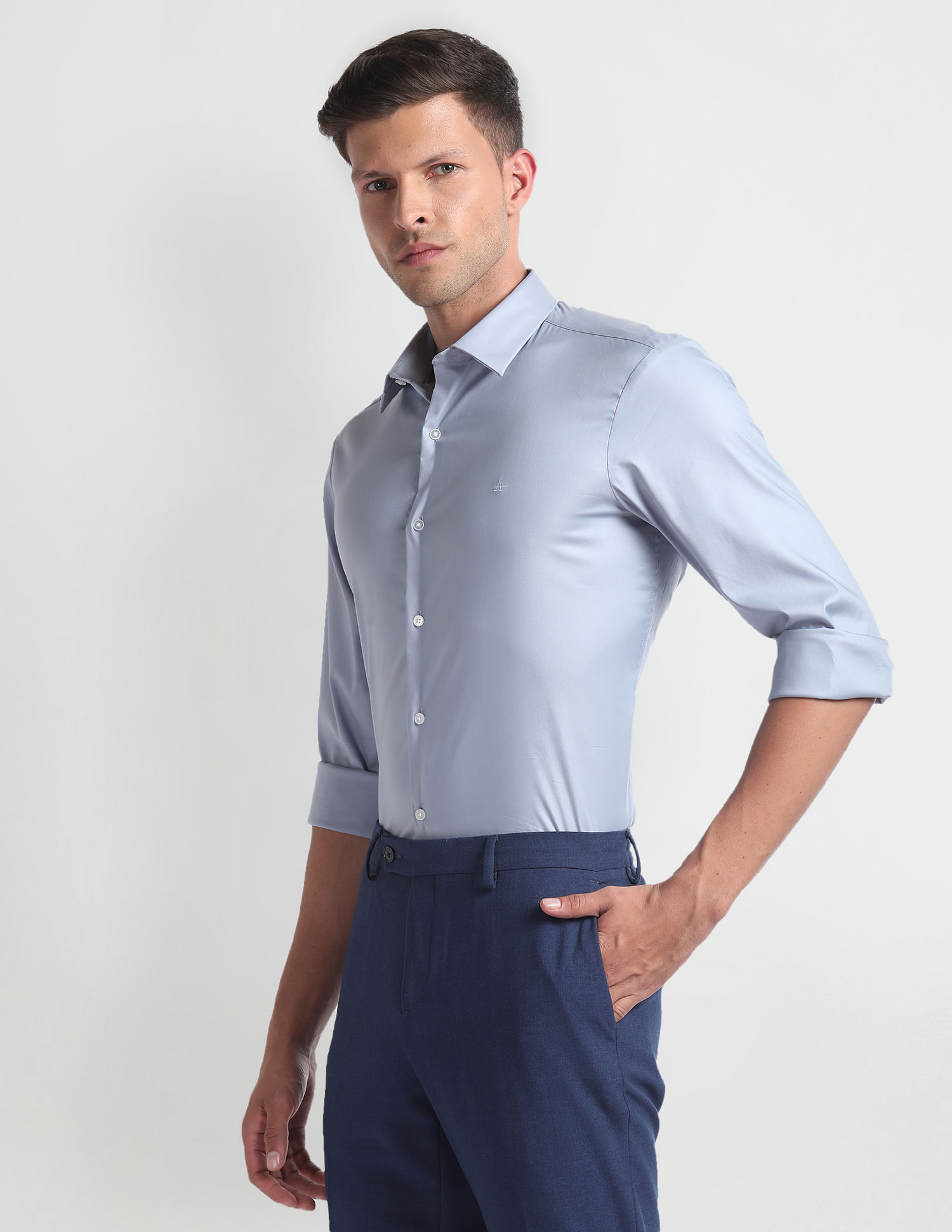 Arrow Newyork Brooklyn Super Slim Fit Shirt