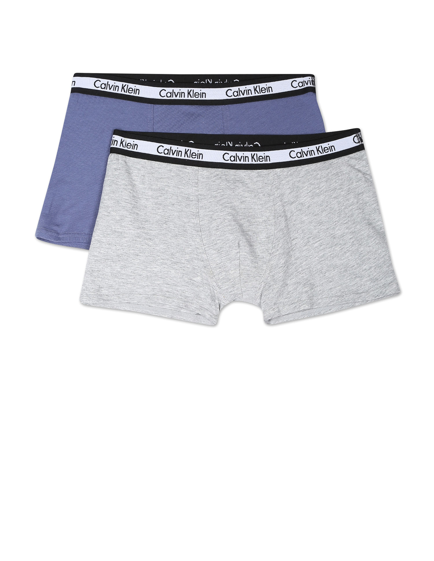 Buy Calvin Klein Underwear Mid Rise Branded Waistband Trunks Pack Of 2 NNNOW