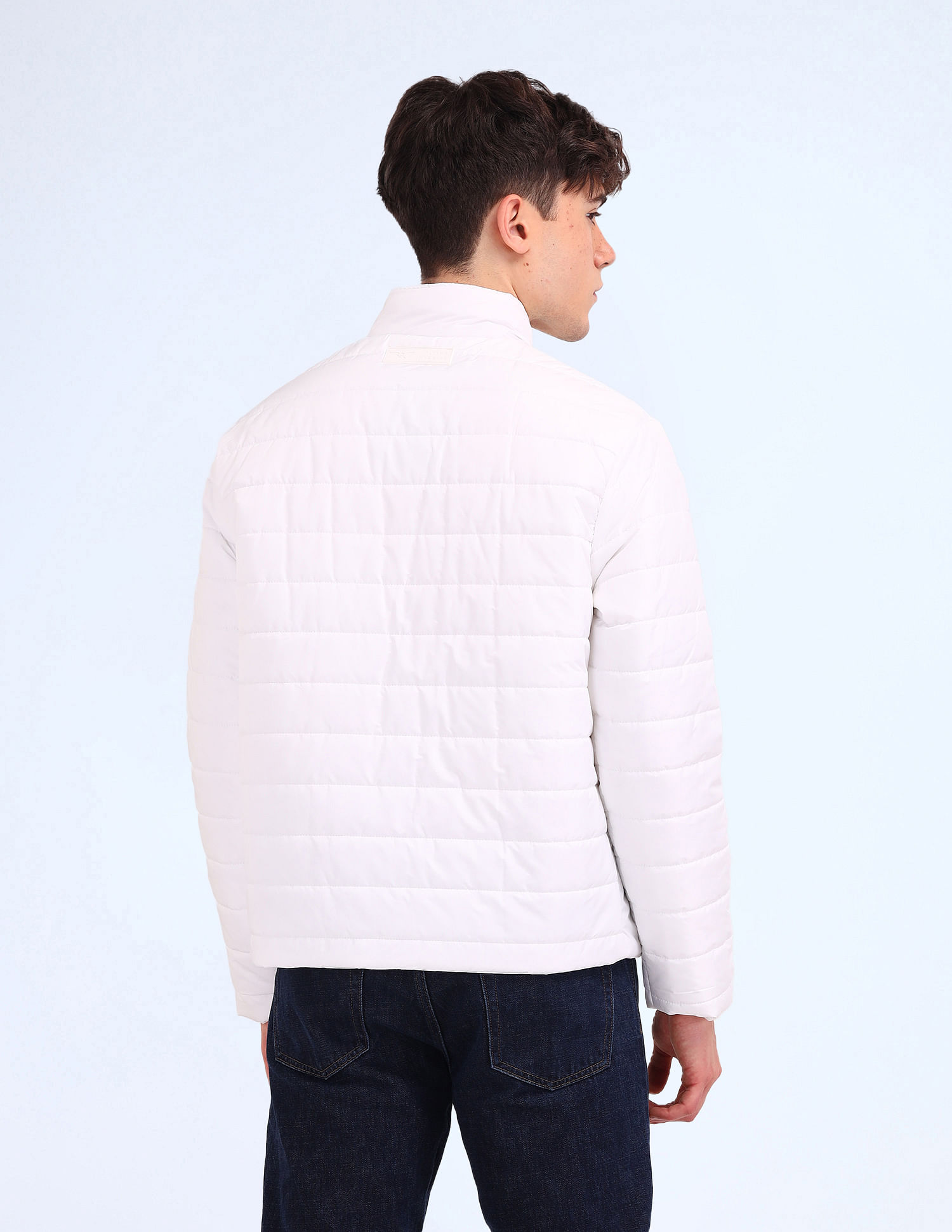 Flying Machine Regular Fit Solid Padded Jacket