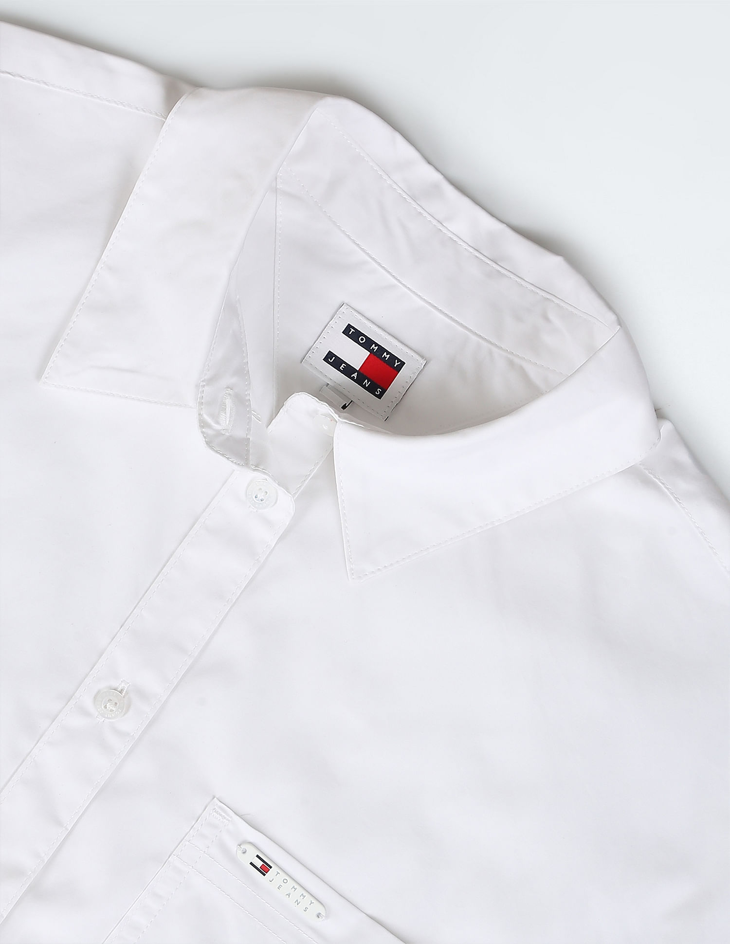 Tommy Hilfiger Organic Cotton Waist Tie Up Shirt