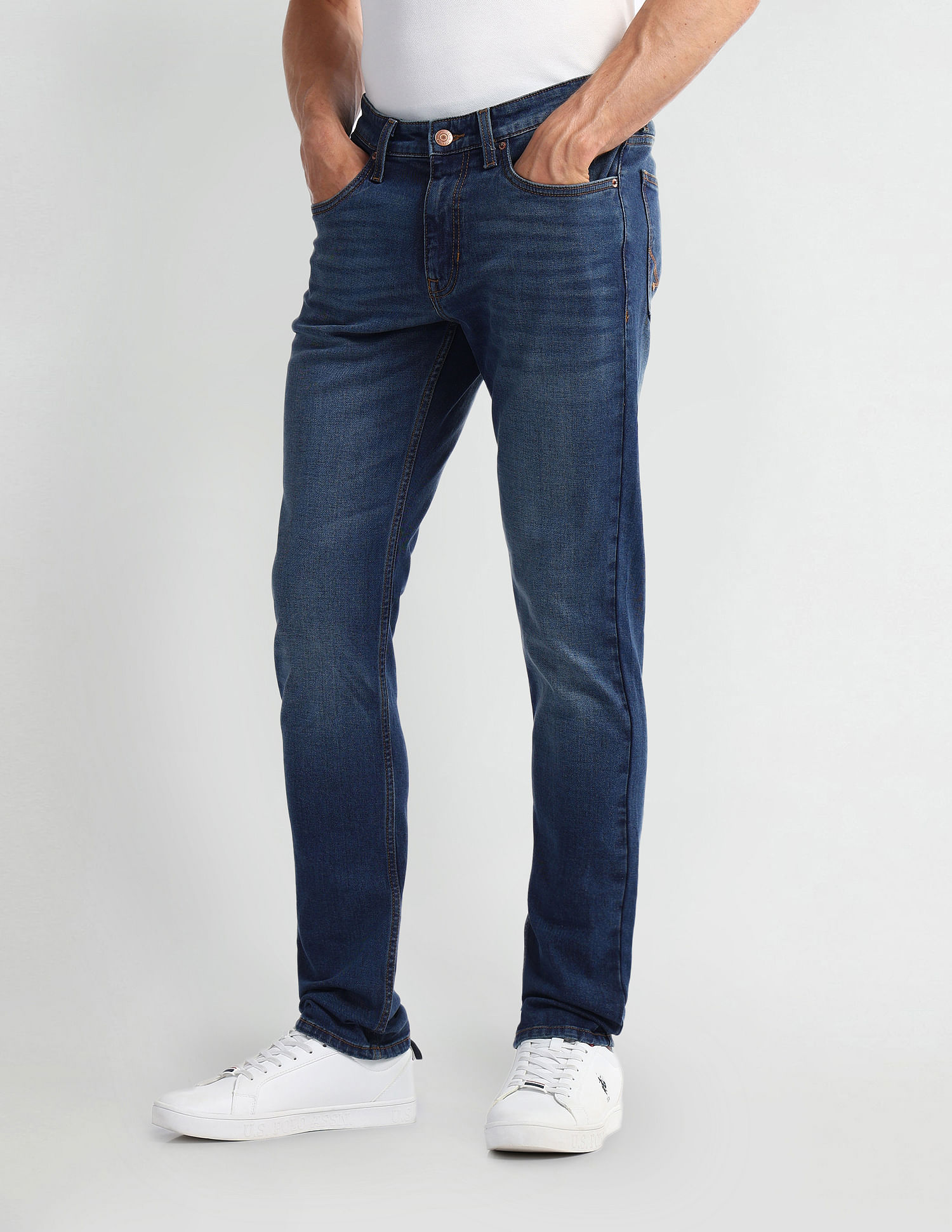 U.S. Polo Assn. Denim Co. Brandon Slim Fit Blue Jeans