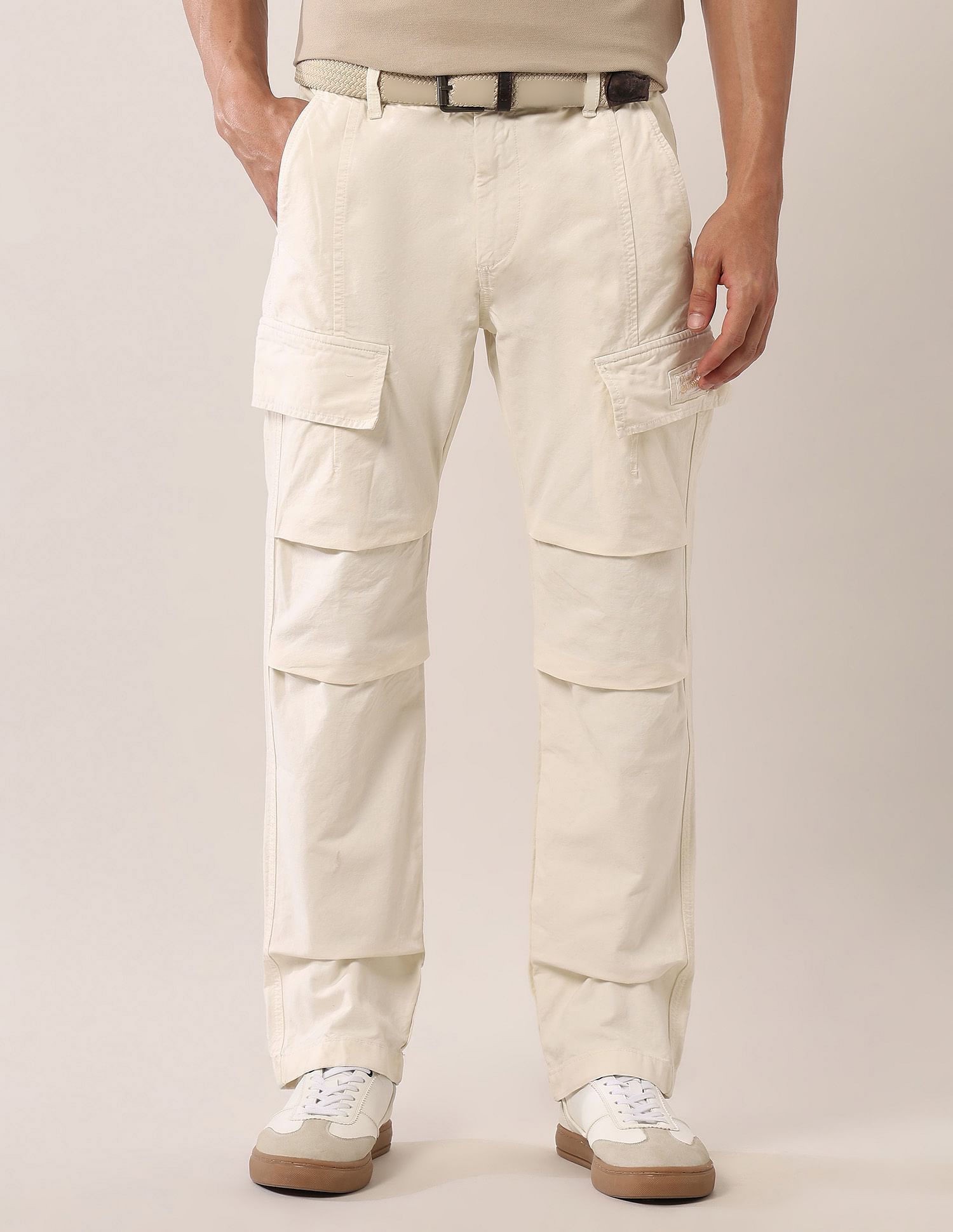 U.S. Polo Assn. Denim Co. Mid Rise Straight Fit Twill Cargos