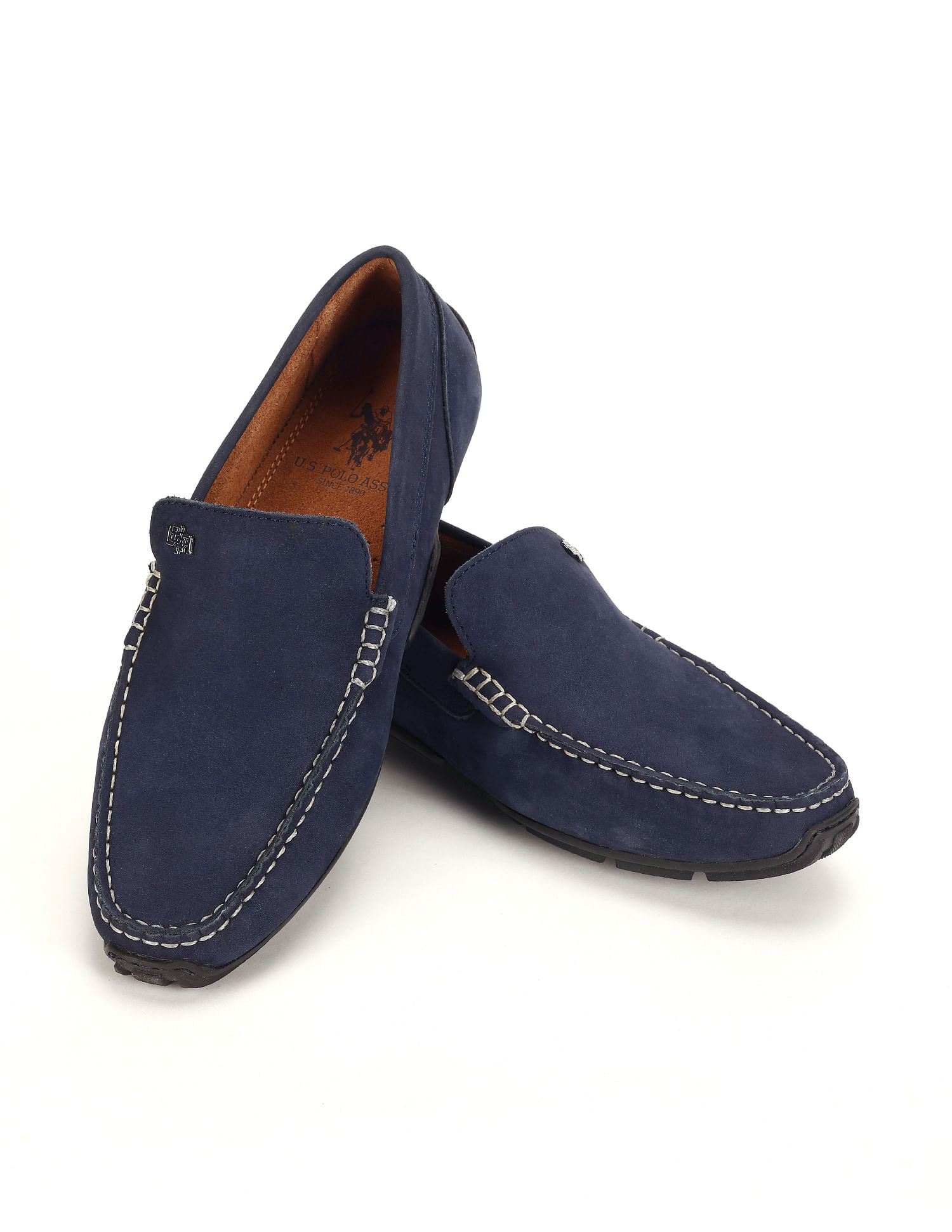 Blue shop polo loafers