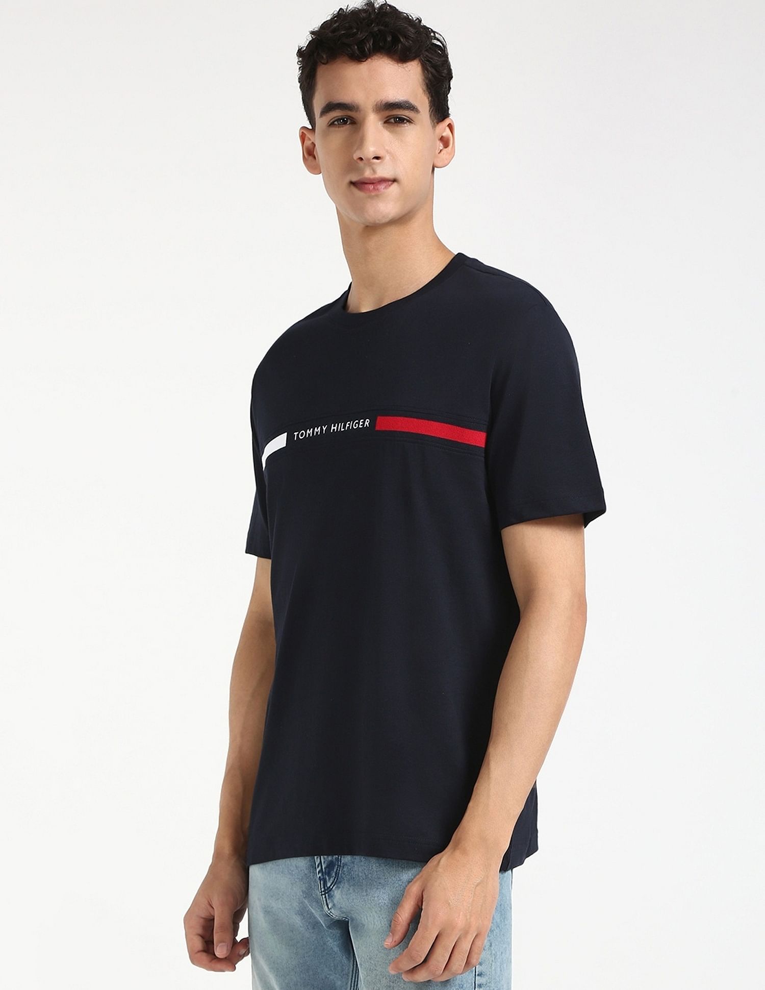 Tommy Hilfiger Embroidered Logo Regular-Fit Cotton T-Shirt
