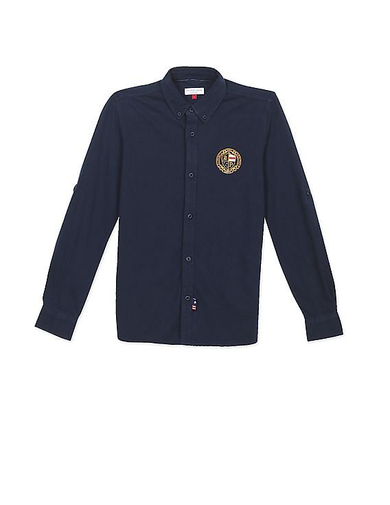U.S. Polo Assn. Kids Boys Button Down Collar Cotton Shirt
