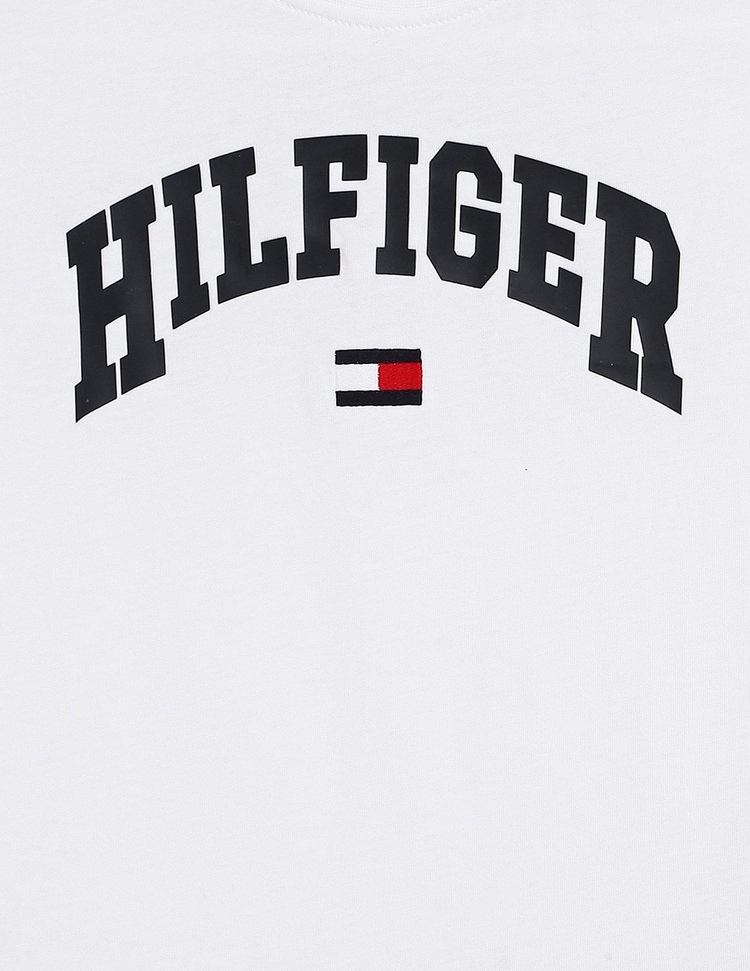 Tommy Hilfiger Kids Girls Logo Relaxed-Fit Cotton T-Shirt
