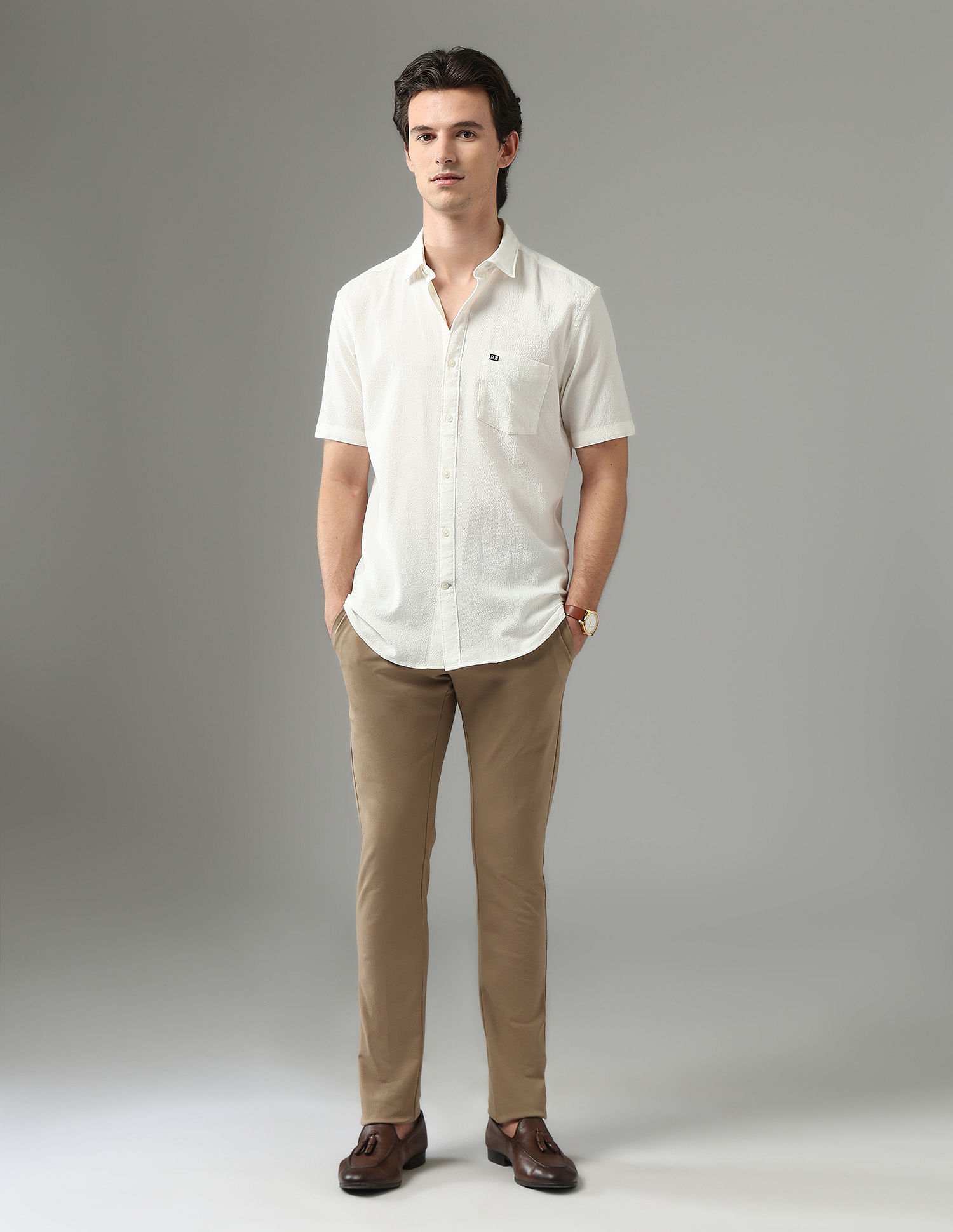 Arrow Sport Seersucker Regular Fit Shirt