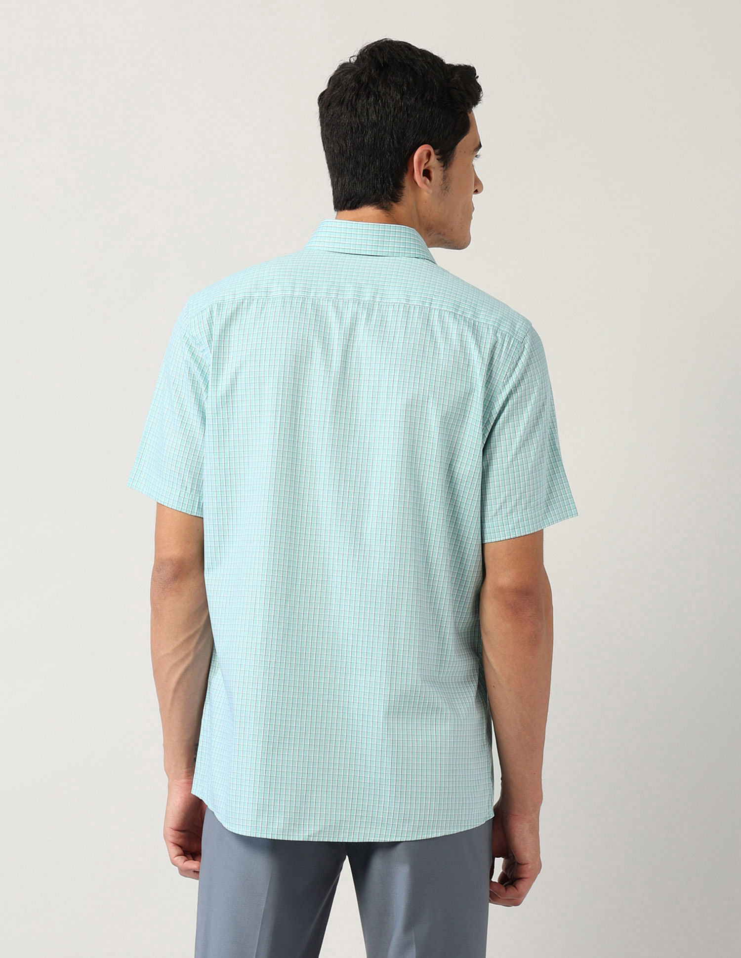 Arrow Liberty Classic Fit Outline Checked Shirt