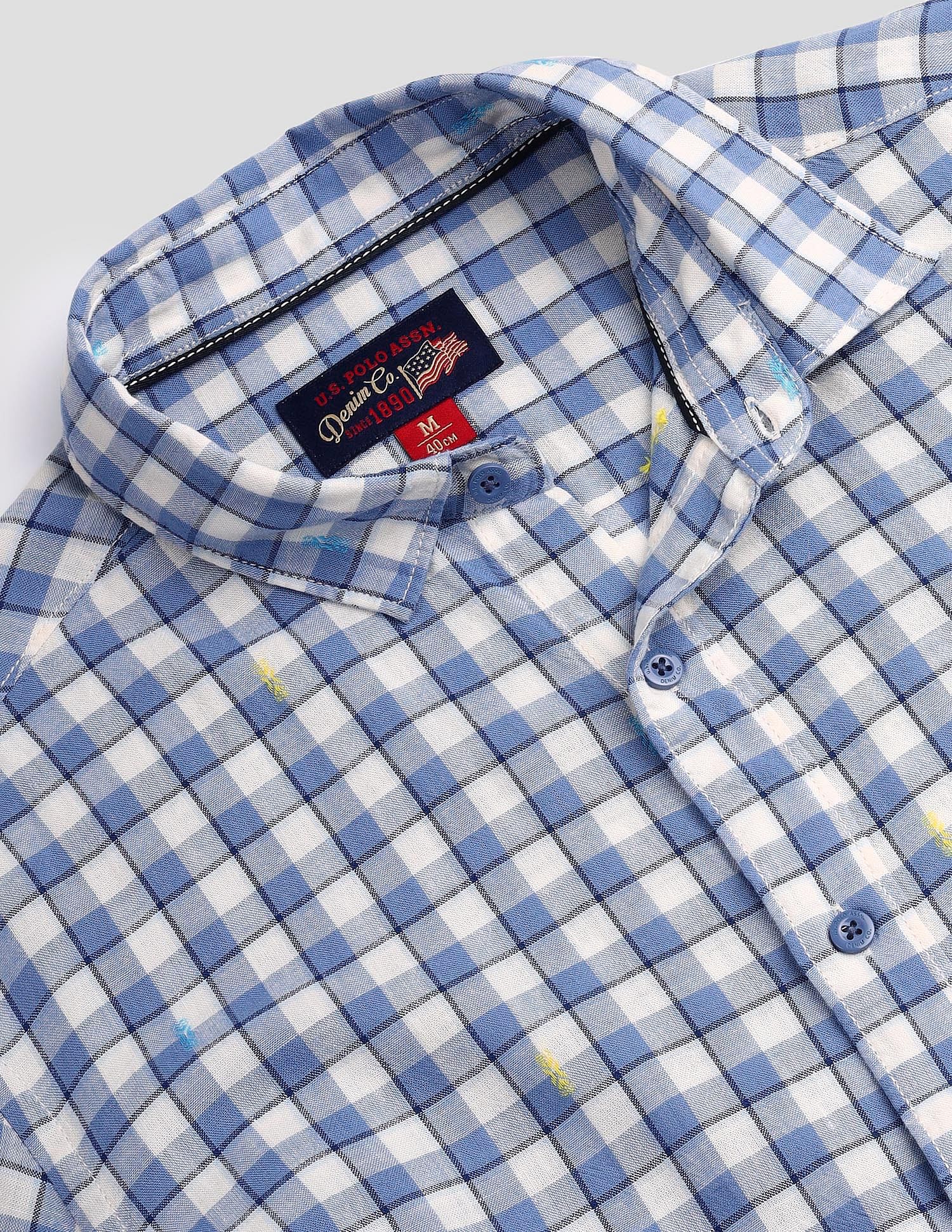 U.S. Polo Assn. Denim Co. Shepherd Check Slim Shirt