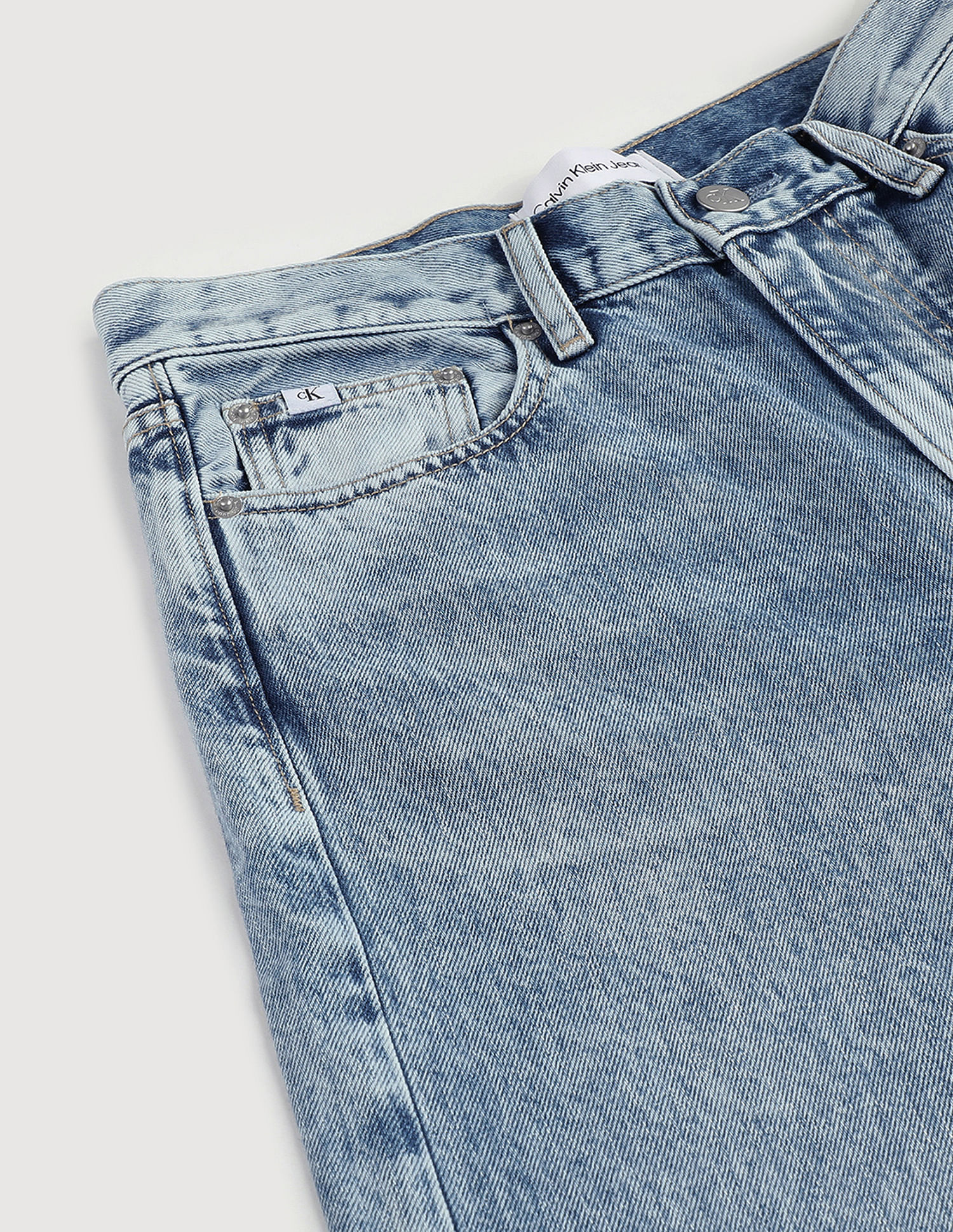 Calvin Klein High Rise Straight Fit Jeans