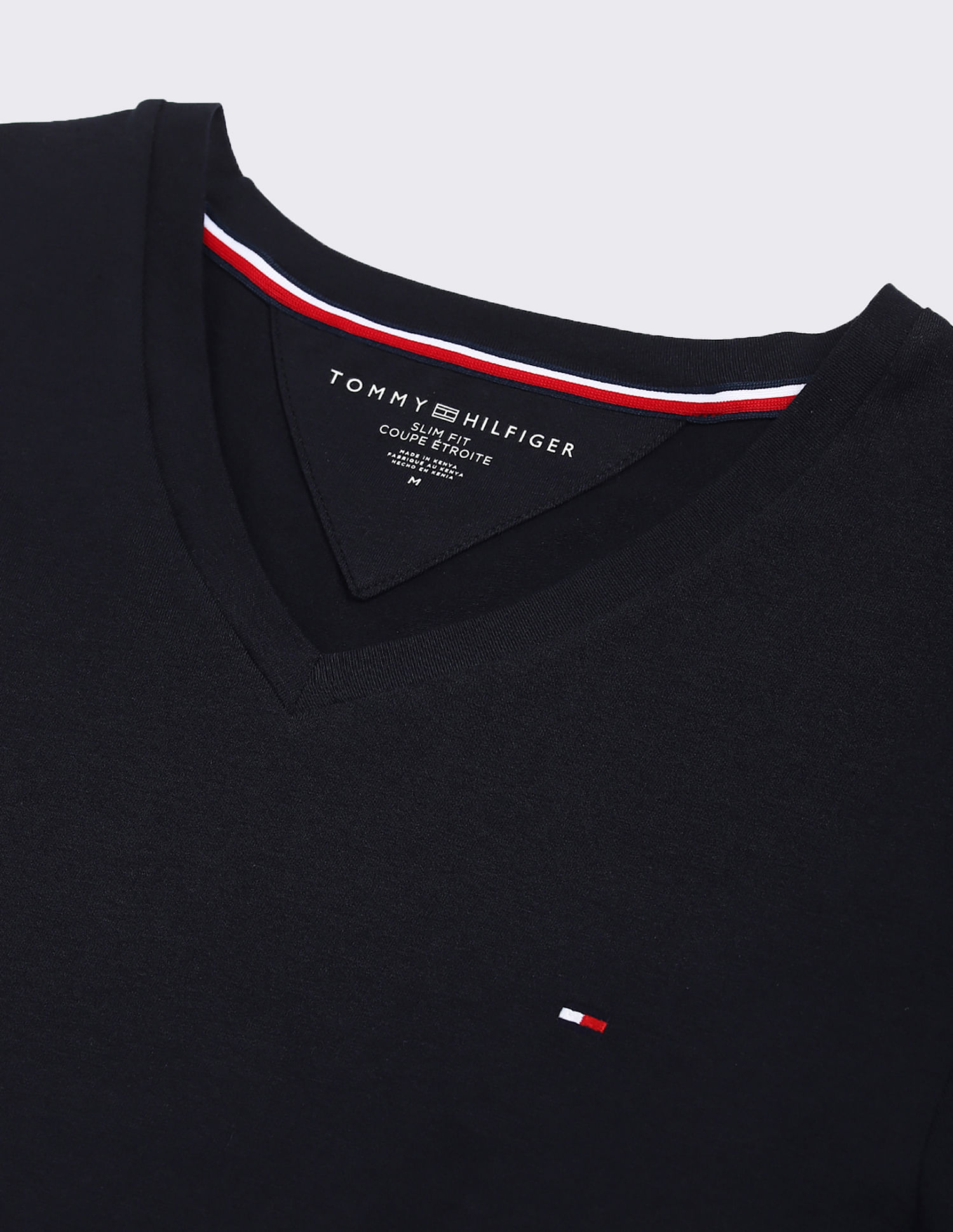 Tommy Hilfiger Solid Slim-Fit Cotton T-Shirt