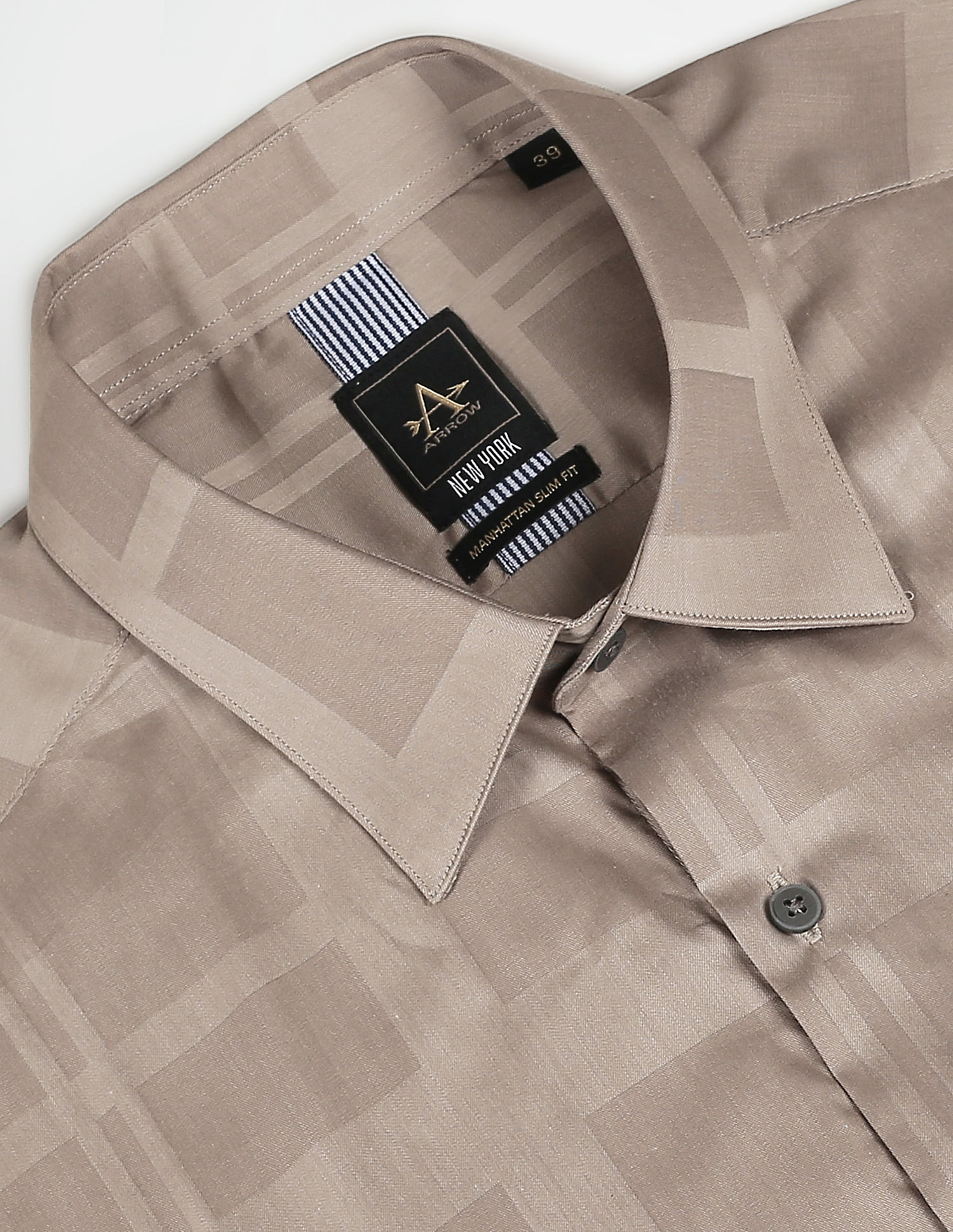 Arrow Newyork Manhattan Slim Fit Check Shirt