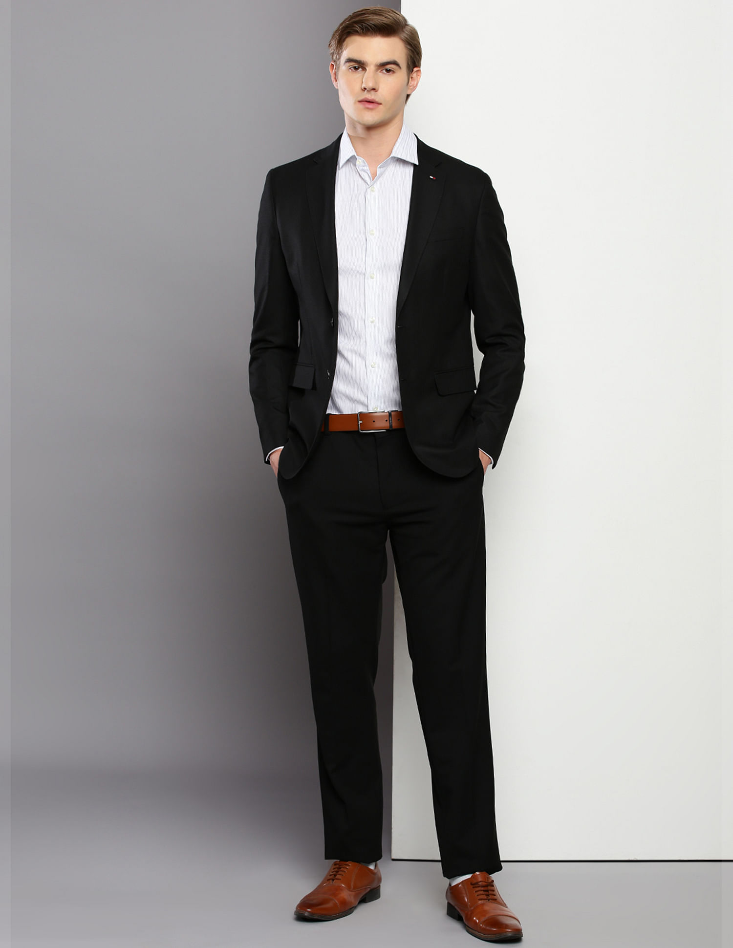 Tommy Hilfiger Micro Check Regular Fit Blazer