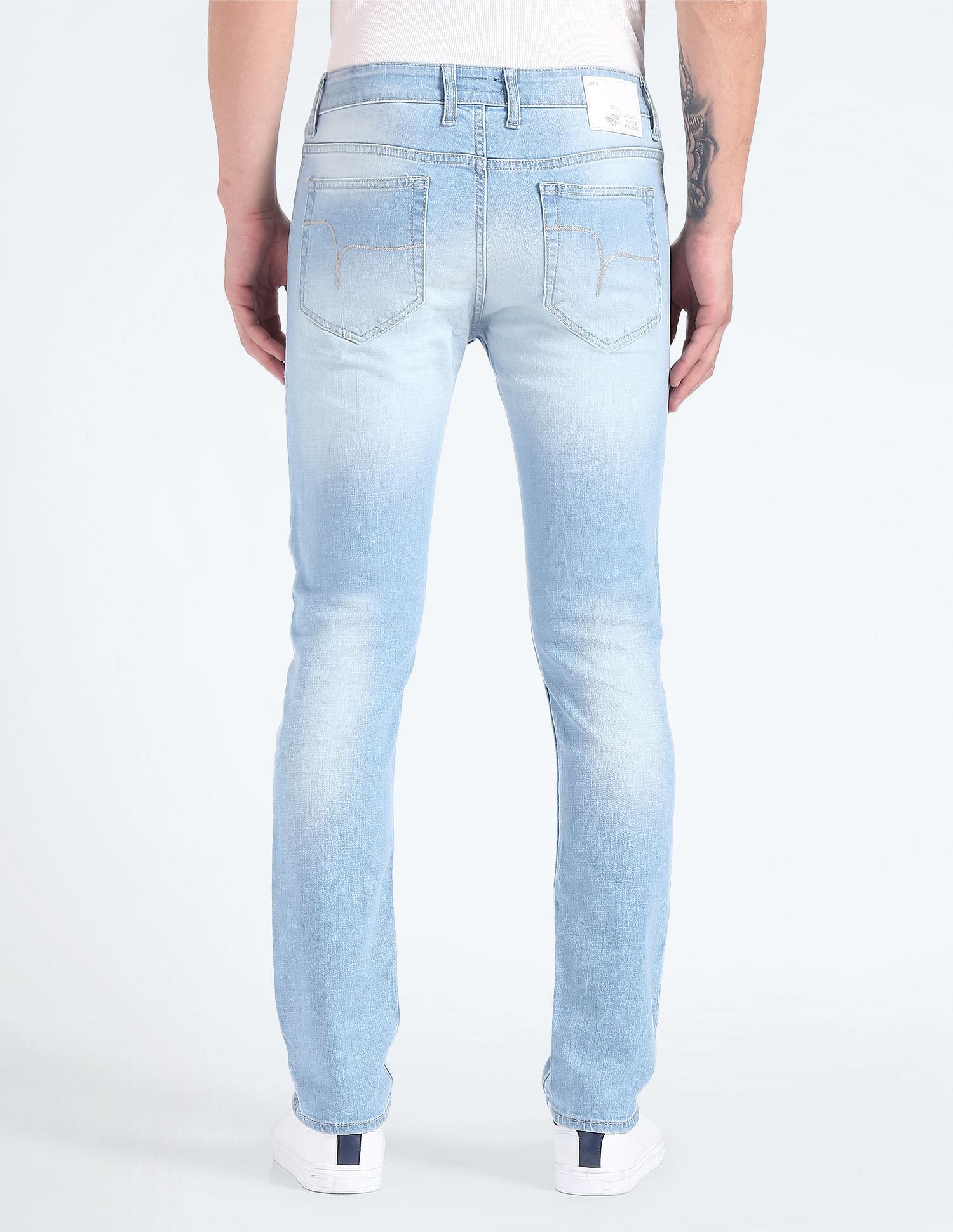 Flying Machine Slim Fit Stone Wash Jeans