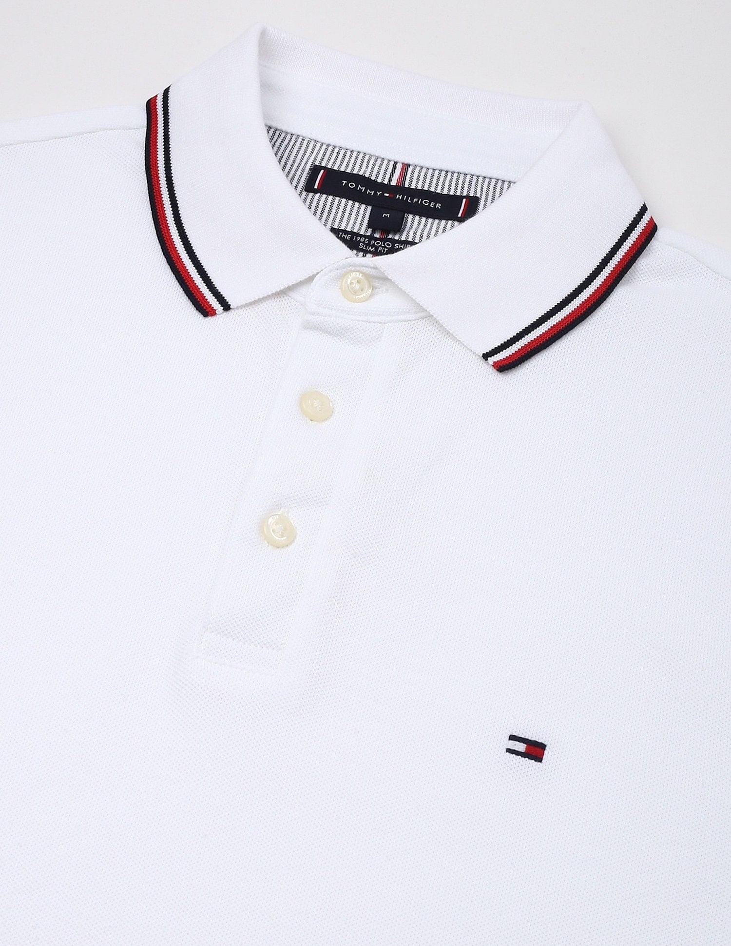 Tommy Hilfiger Solid Regular-Fit Cotton Polo Shirt