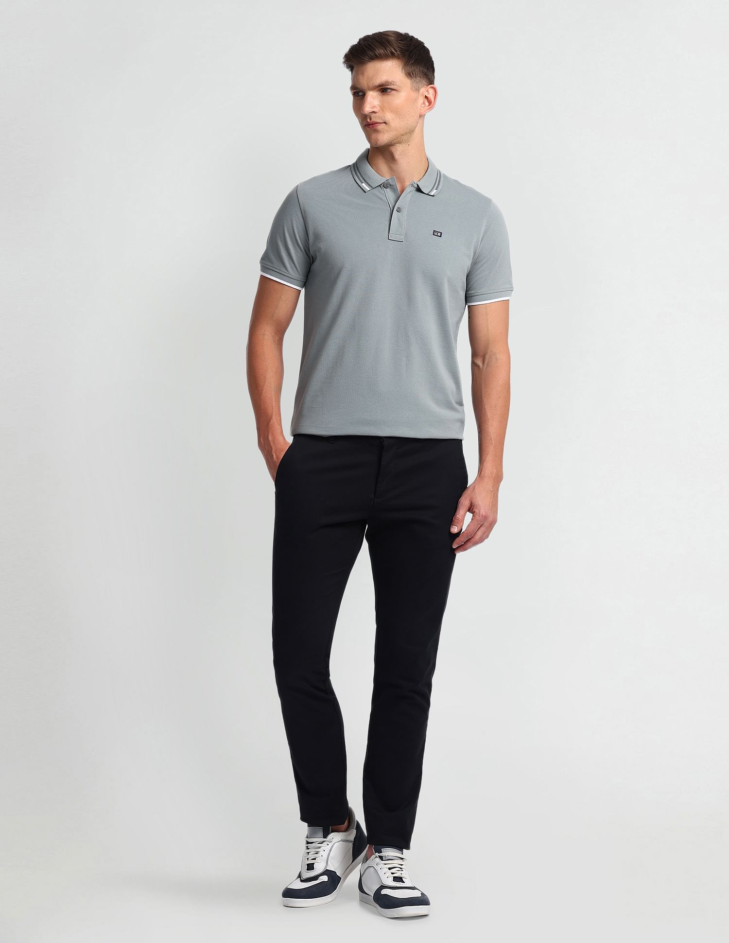 Arrow Sport Regular Fit Solid Polo Shirt