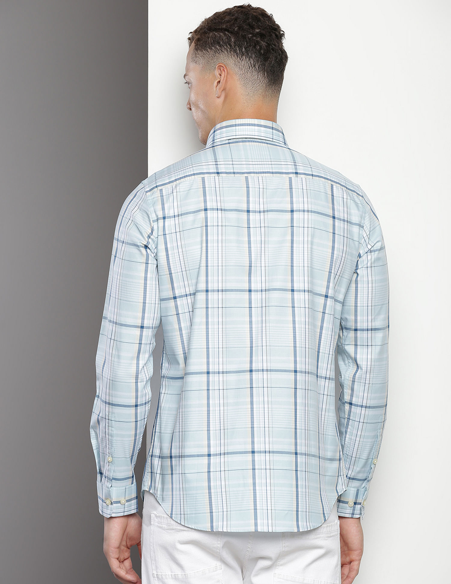 Calvin Klein Cotton Twill Plaid Shirt