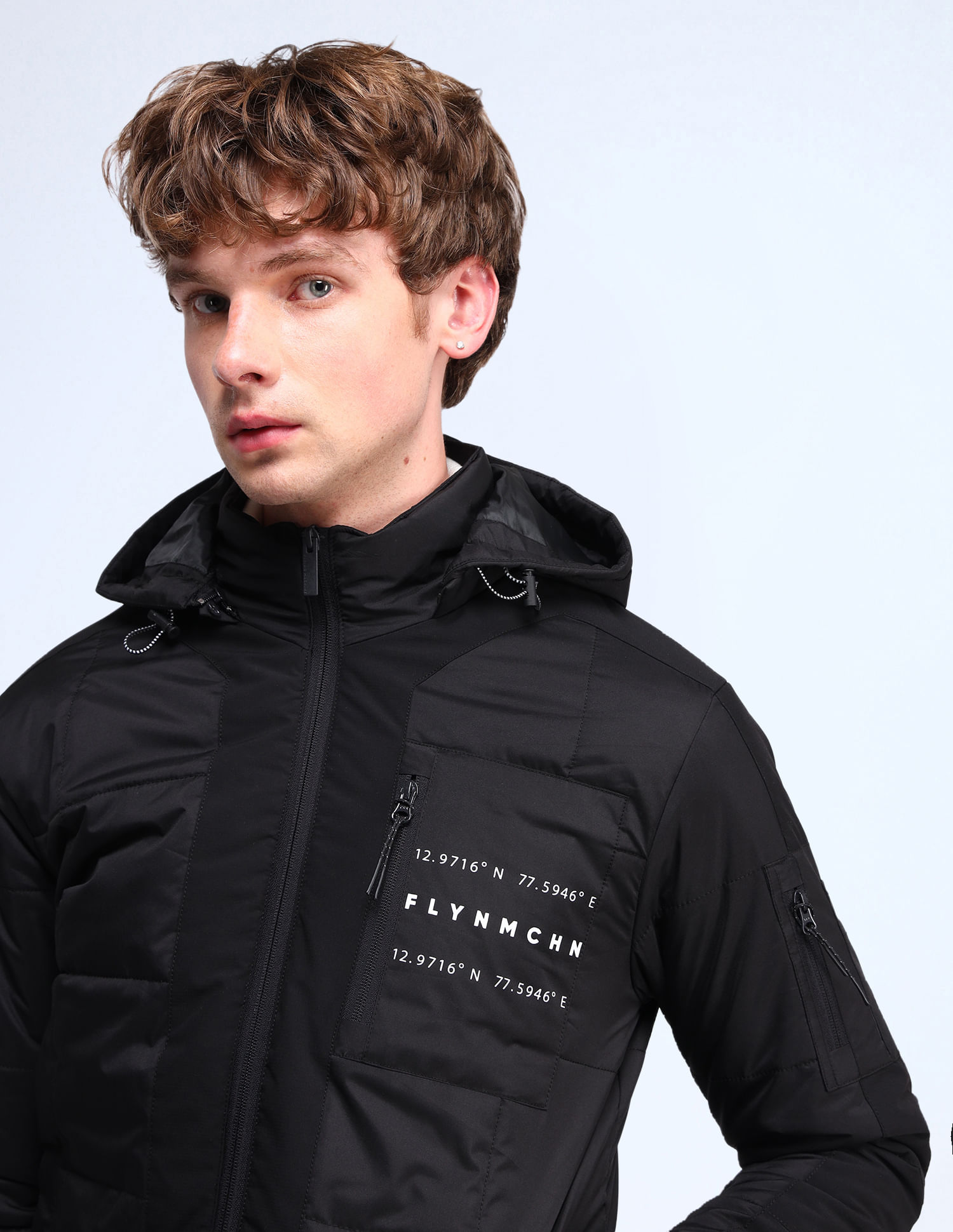 Buy Flying Machine Regular Fit Solid Casual Jacket - NNNOW.com