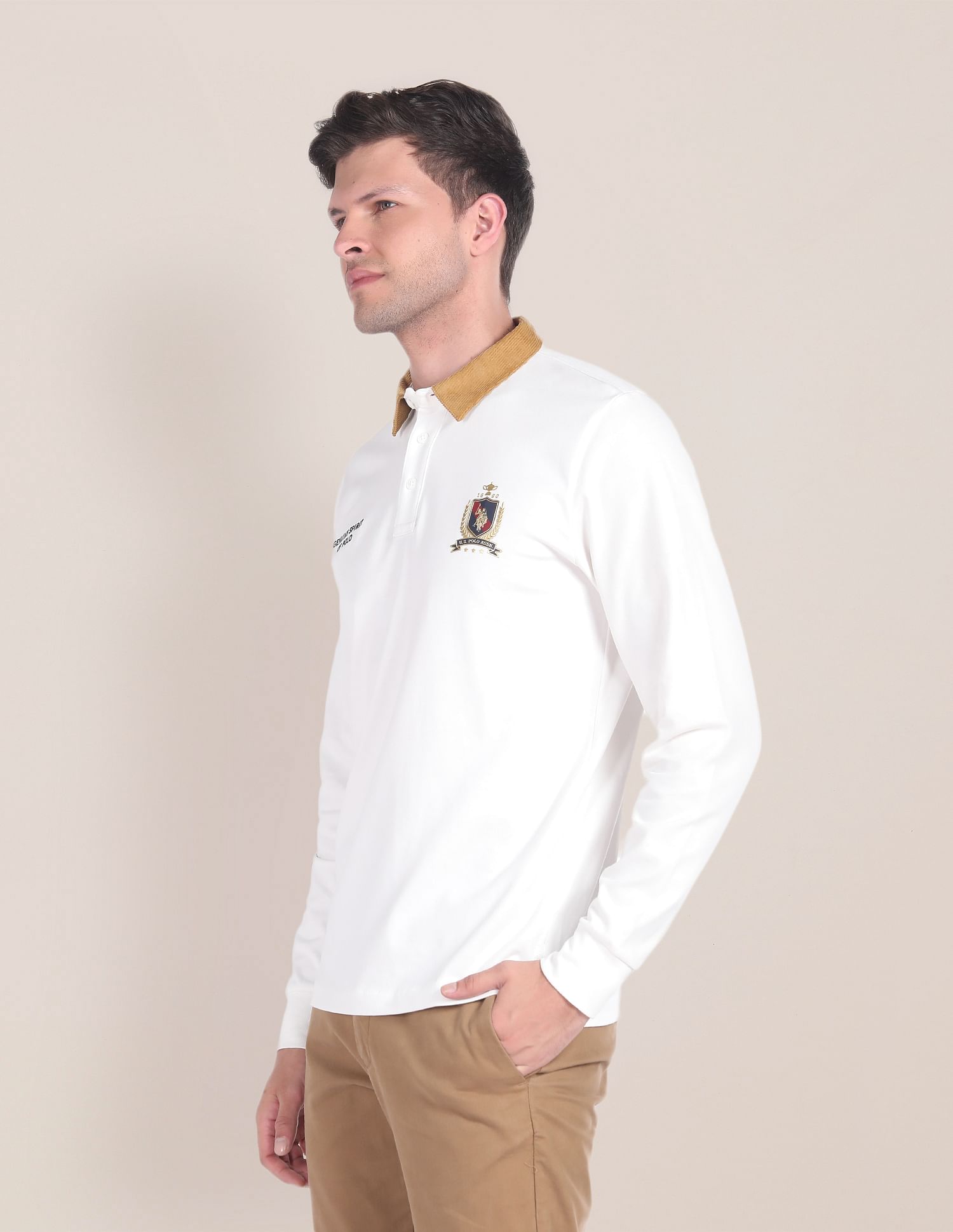 U.S. Polo Assn. Long Sleeve Embroidered Polo Shirt