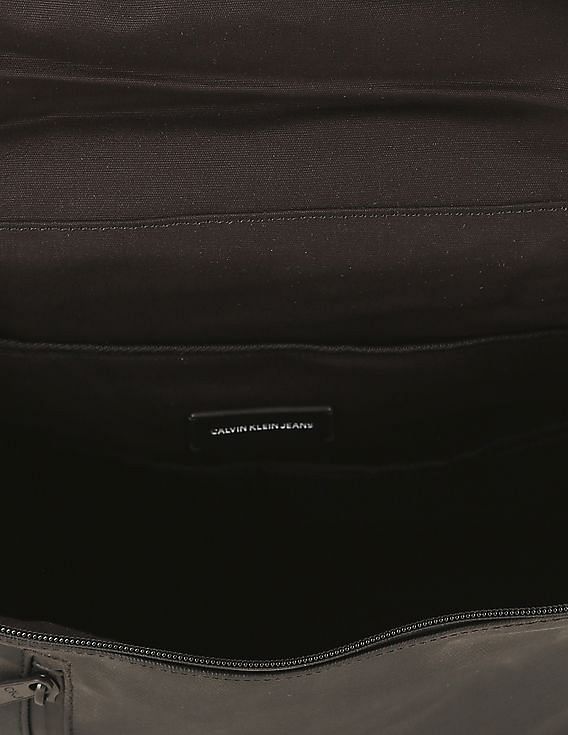 Buy Calvin Klein Men Black Top Zip Pocket Adjustable Side
