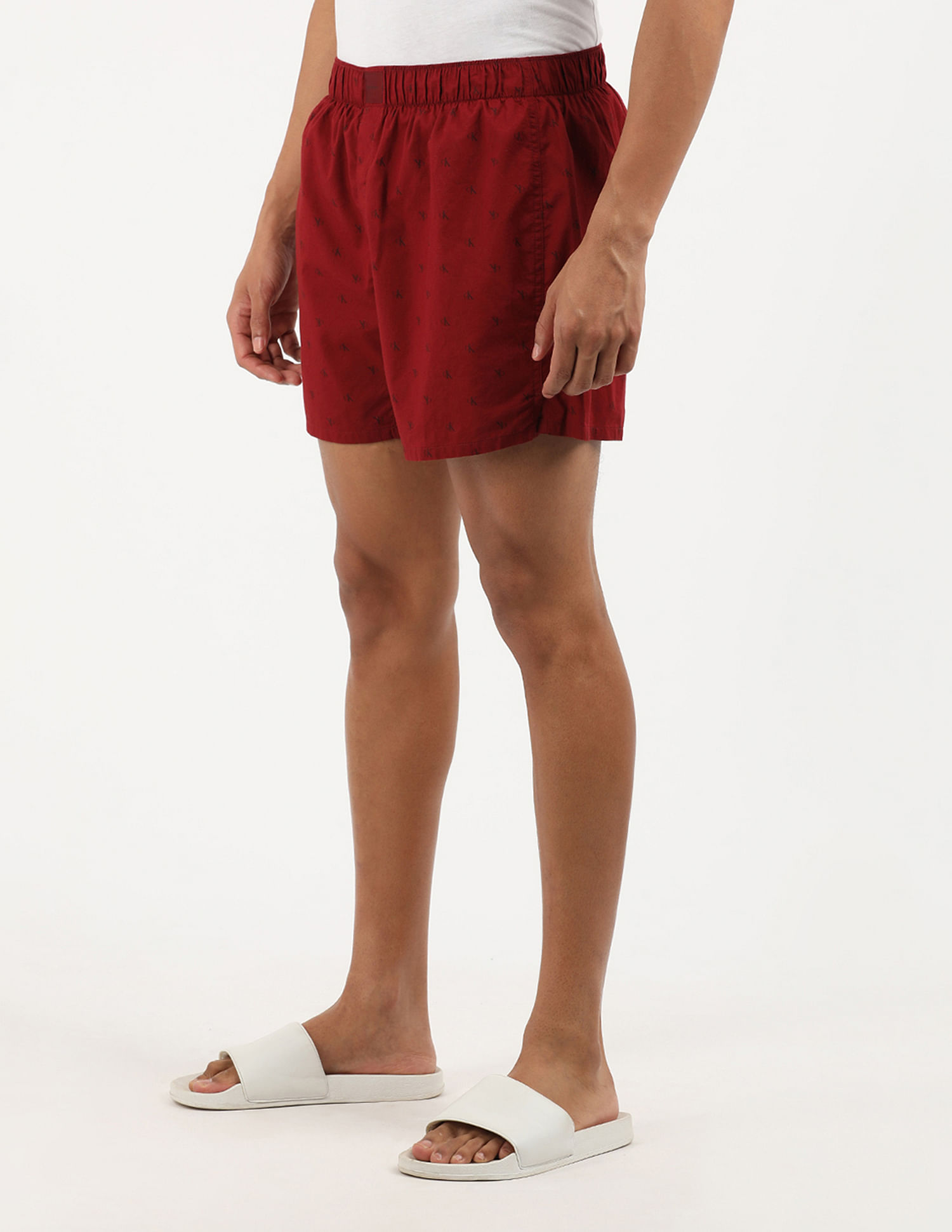 Calvin Klein Underwear Logo Print Cotton Boxers