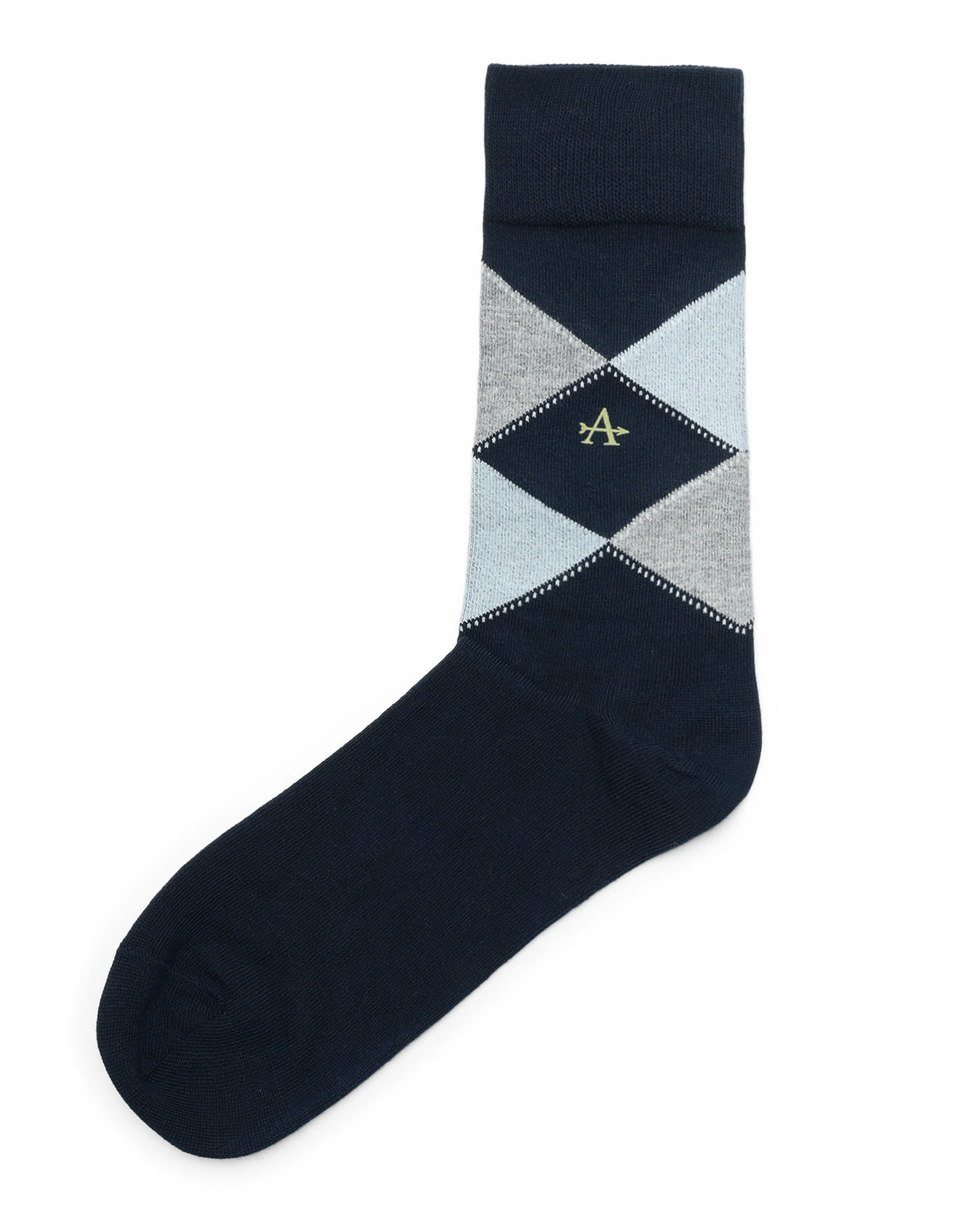 Buy Arrow Men Printed Mid Calf Socks Pack Of