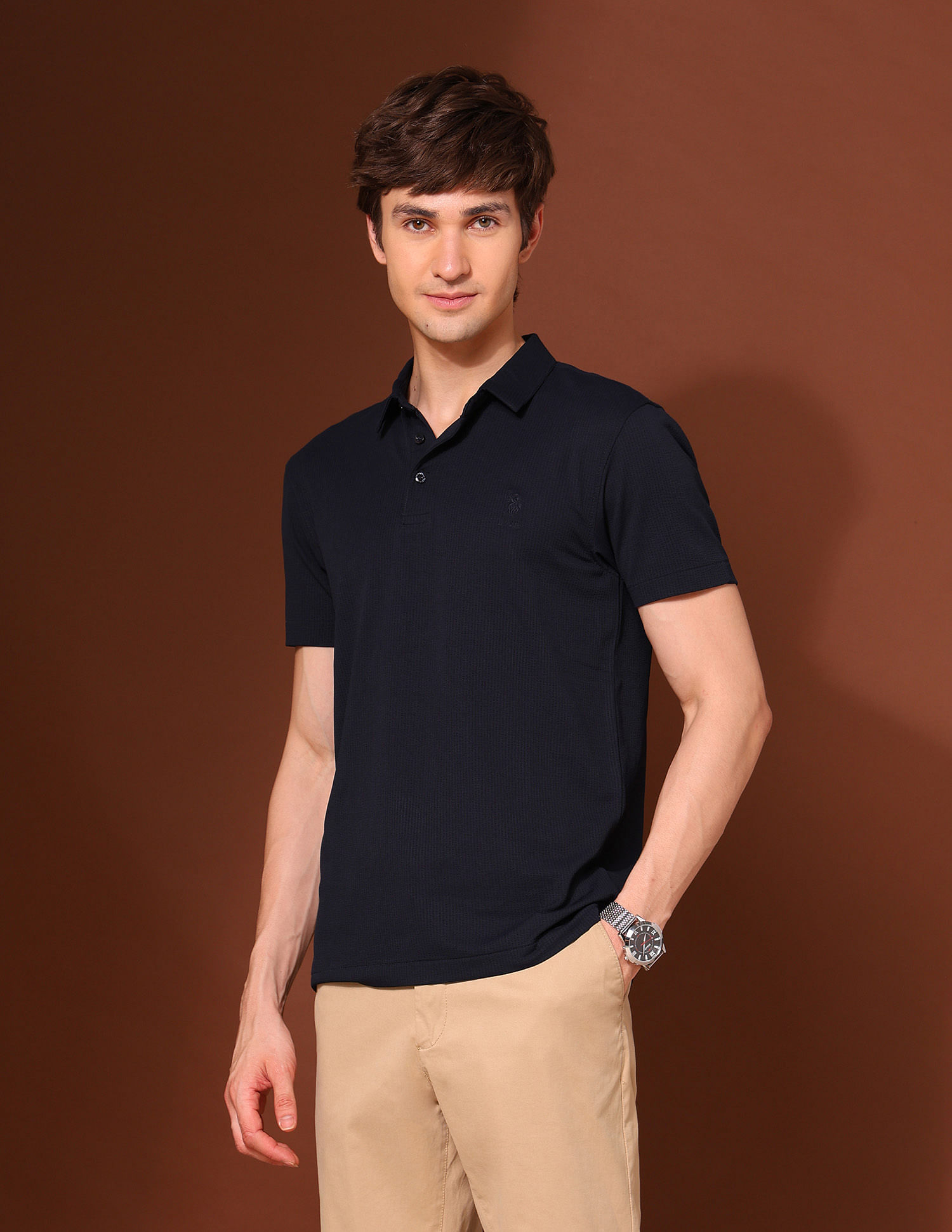 U.S. Polo Assn. Textured Classic Polo Shirt