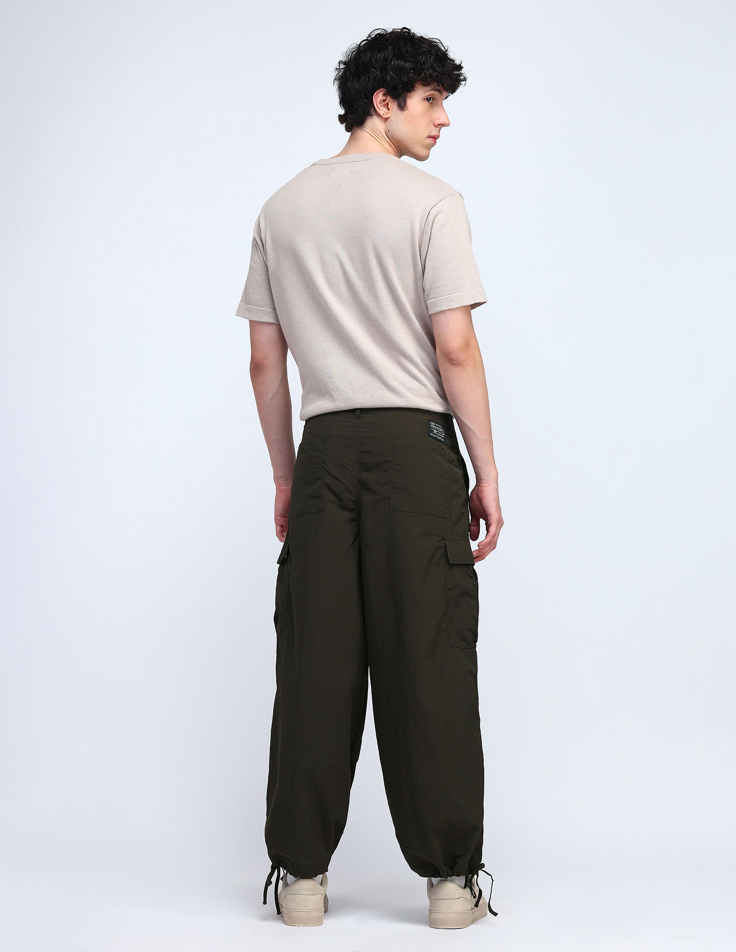 Flying Machine Cobain Loose Fit Mid Rise Cargos