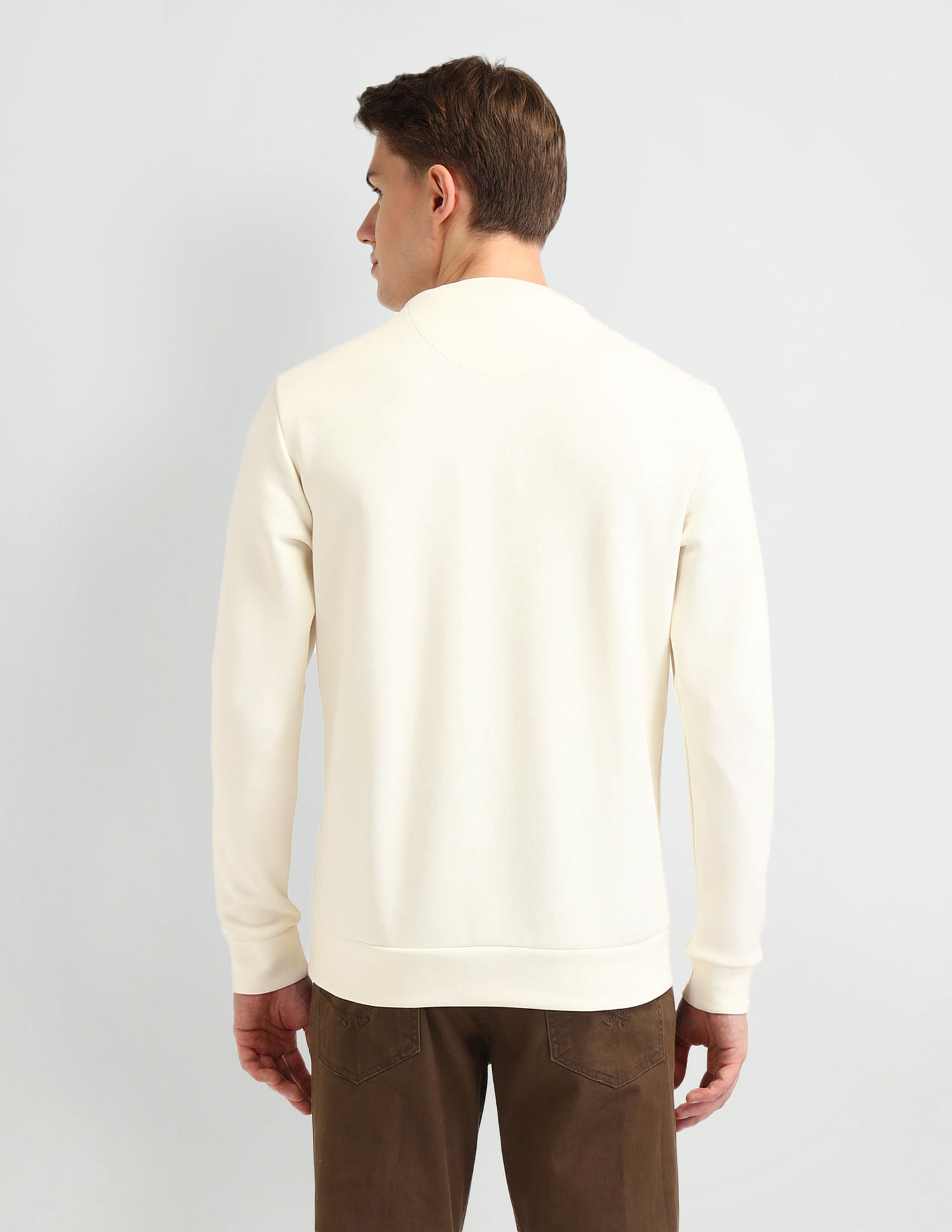 Arrow Sport Solid Regular Fit Sweatshirt