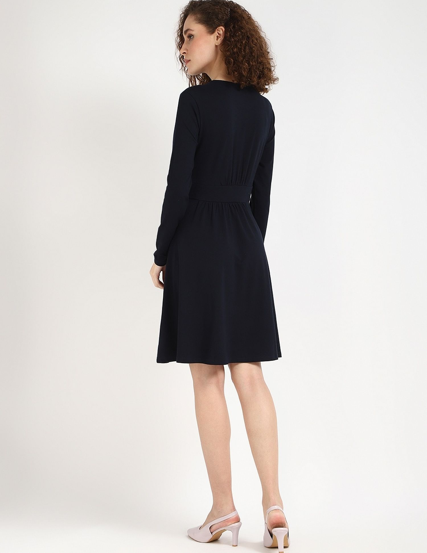 Tommy Hilfiger Cotton Round Neck A-Line Dress