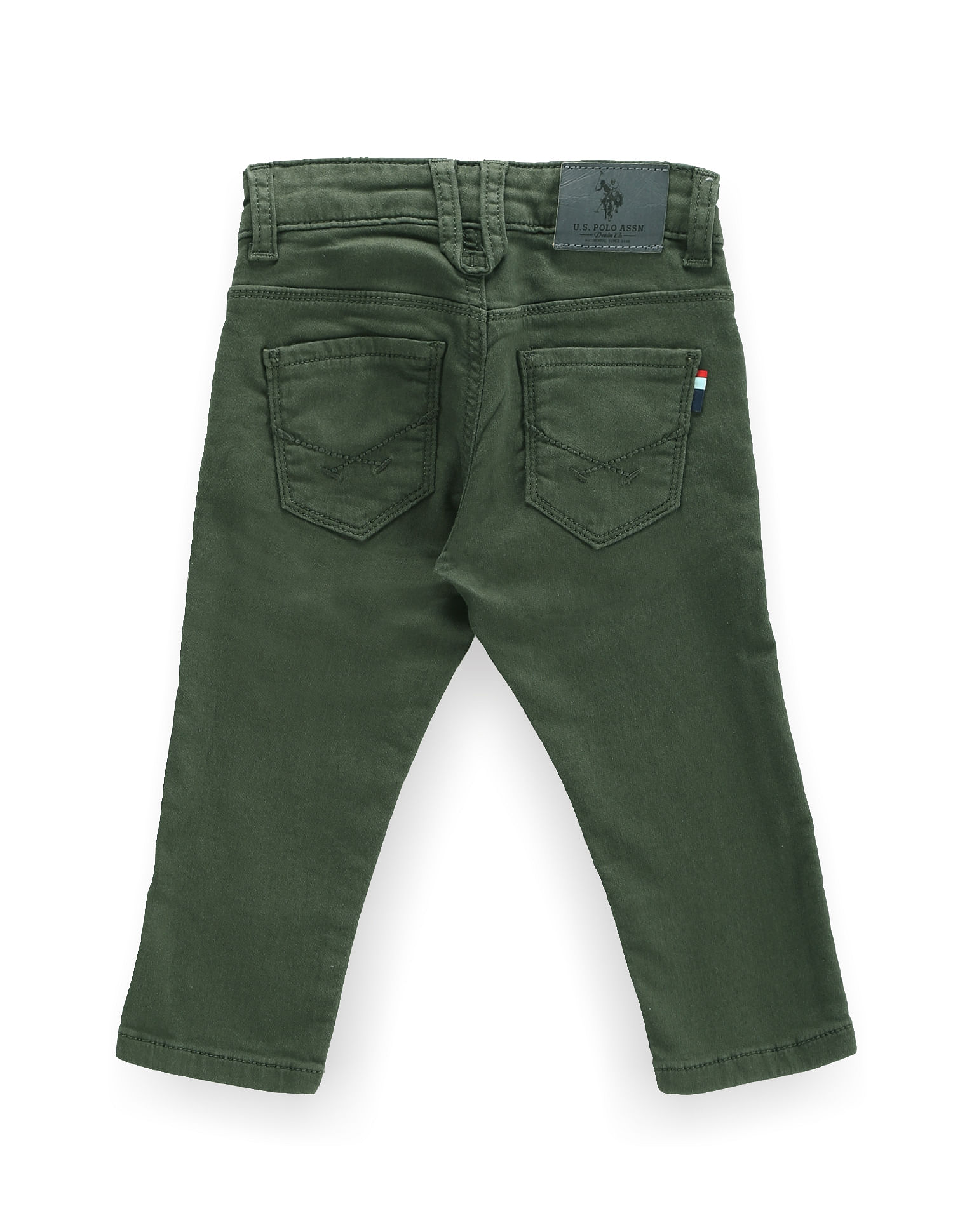 U.S. Polo Assn. Kids Boys Mid Rise Slim Fit Jeans