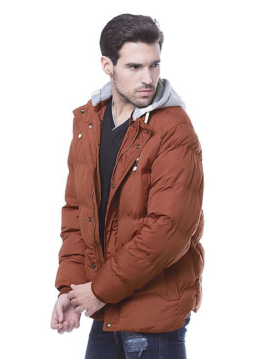 Utilitarian hooded 2025 bomber jacket