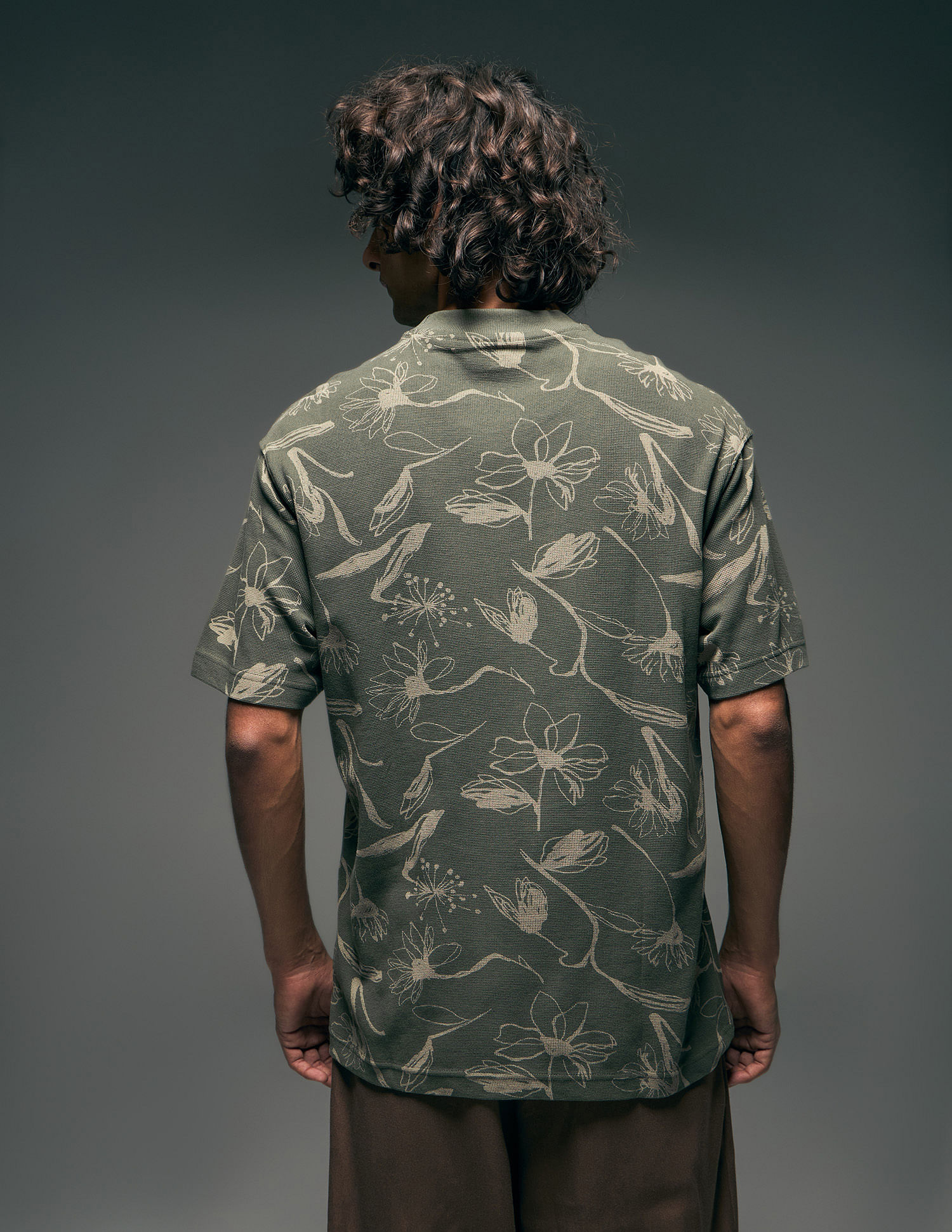 Flying Machine Floral Printed Relaxed Fit T-Shirt