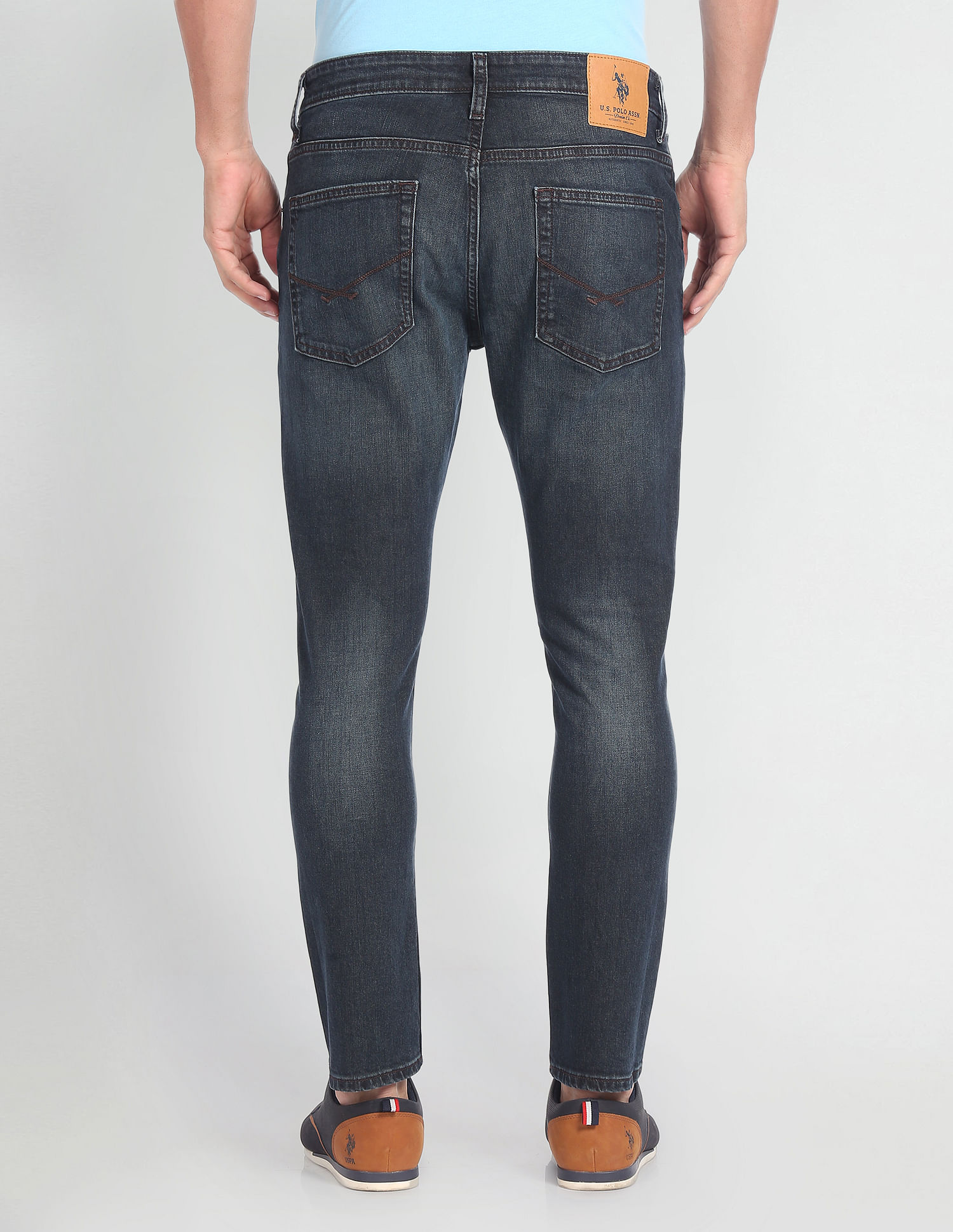 U.S. Polo Assn. Denim Co. Henry Cropped Fit Blue Jeans