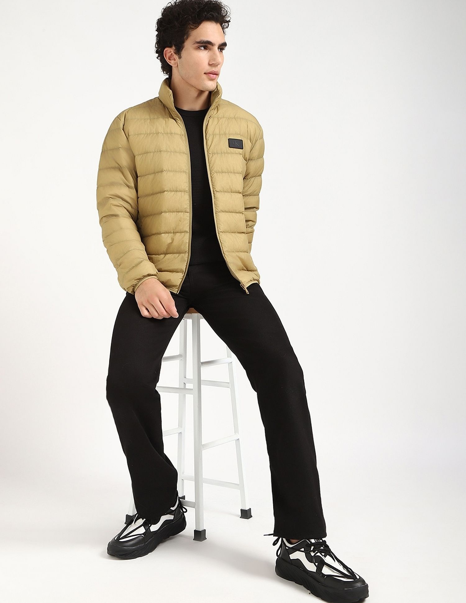 Calvin Klein Jeans Quilted Regular-Fit Nylon Jacket