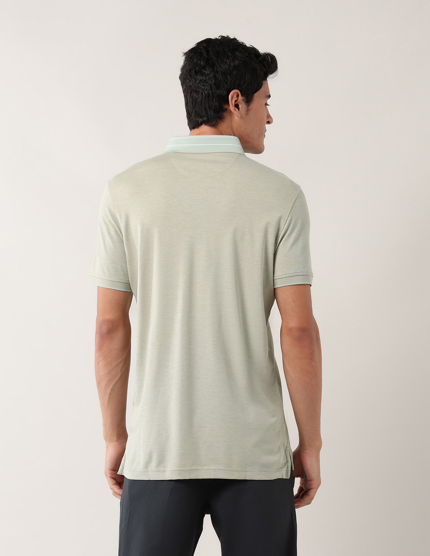 Arrow Solid Pure Cotton Polo Shirt