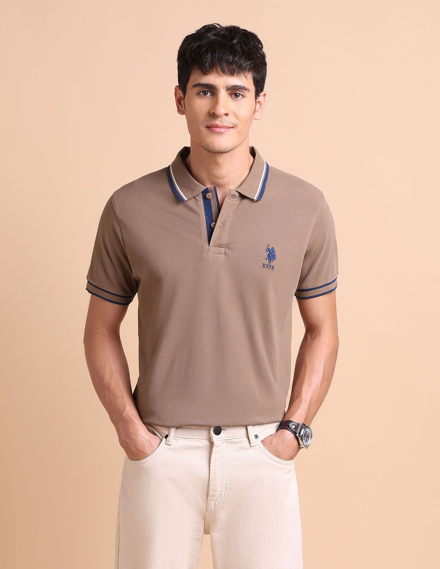 U.S. Polo Assn. Pure Cotton Slim Fit Polo Shirt